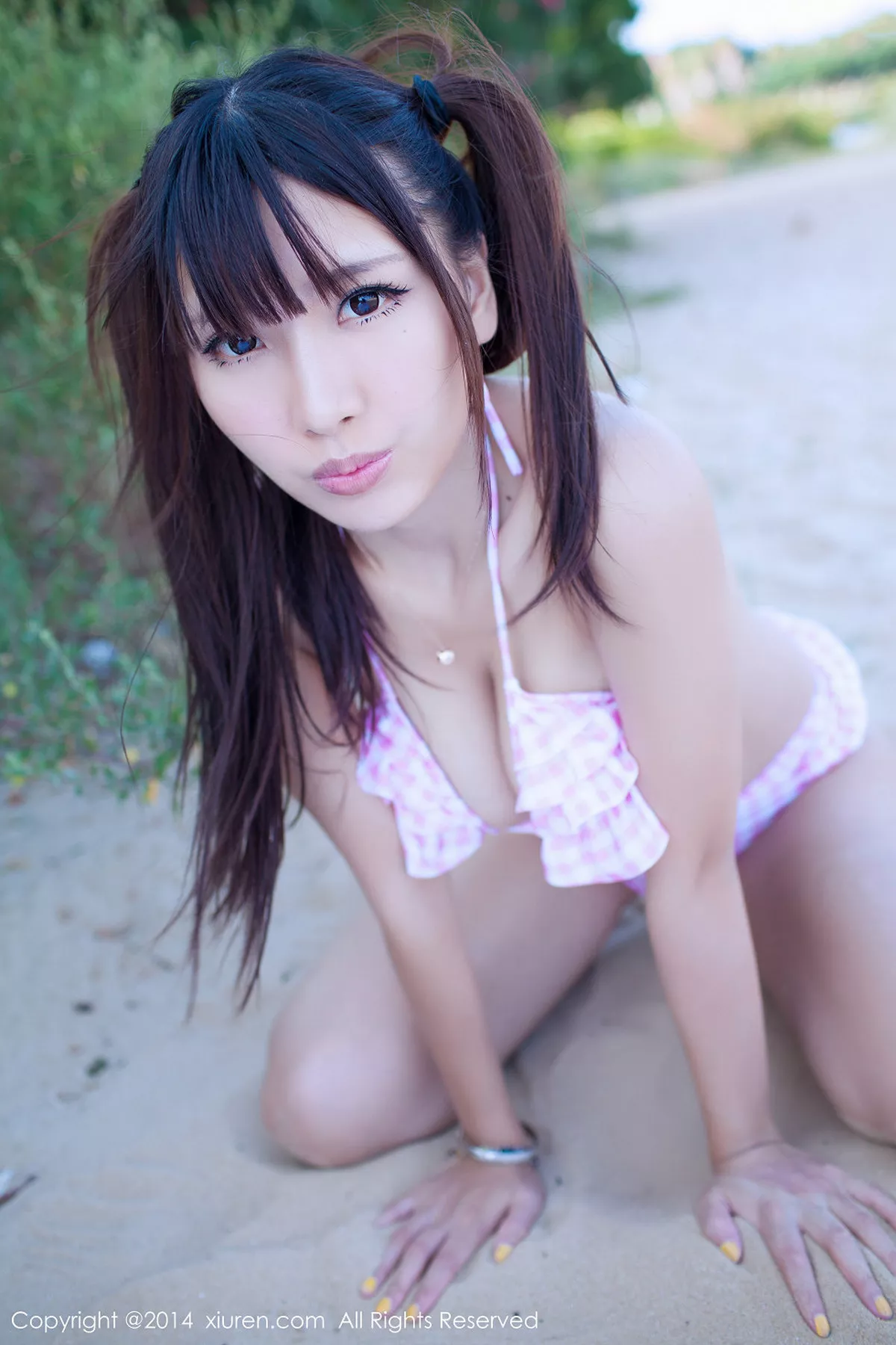 秀人集.com_[XiuRen秀人网]No.227_嫩模晓茜sunny厦门旅拍第三套日系性感内衣秀豪乳写真70P