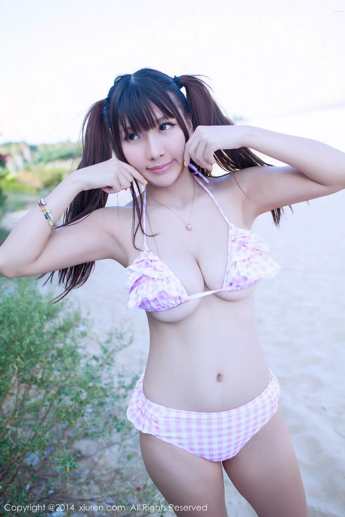 秀人集.com_[XiuRen秀人网]No.227_嫩模晓茜sunny厦门旅拍第三套日系性感内衣秀豪乳写真70P