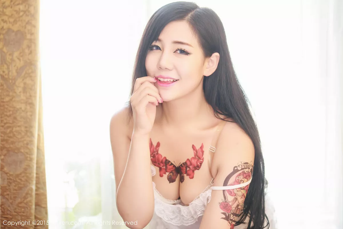 秀人集.com_[XiuRen秀人网]No.356_嫩模美女旭旭居家性感内衣秀丰满身材双乳纹身诱惑写真70P