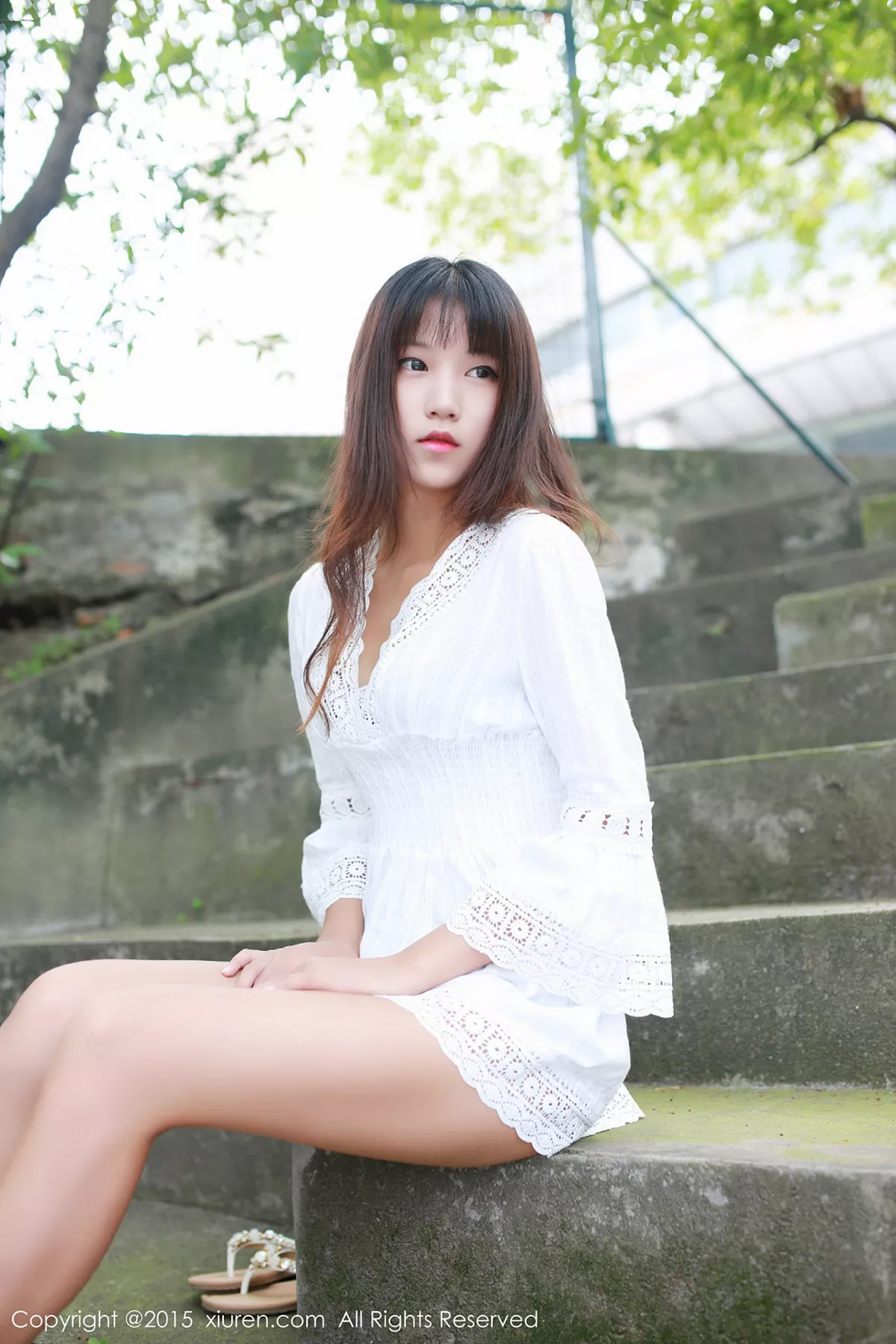 秀人集.com_[XiuRen秀人网]No.357_秀发嫩模徐畅和徐畅白色衬衫户外清新迷人写真46P