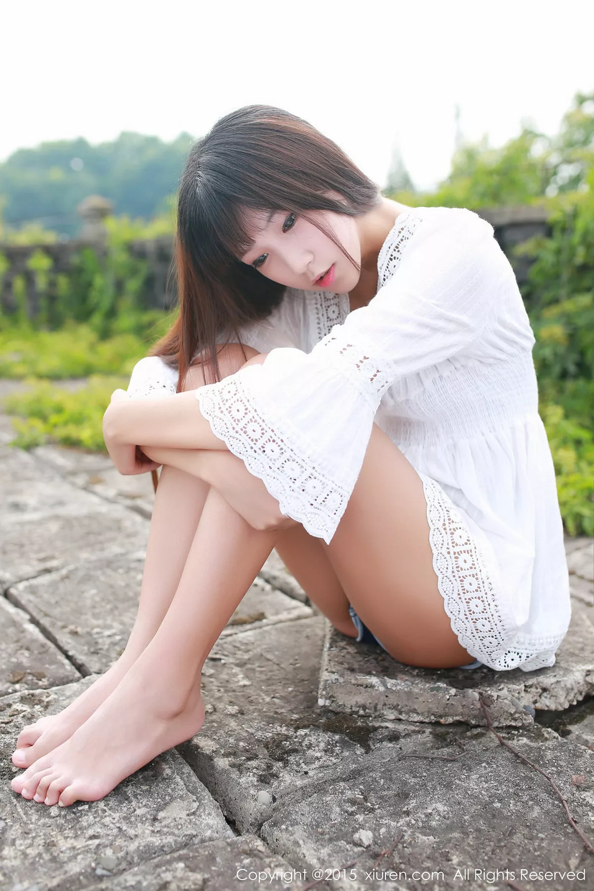 秀人集.com_[XiuRen秀人网]No.357_秀发嫩模徐畅和徐畅白色衬衫户外清新迷人写真46P