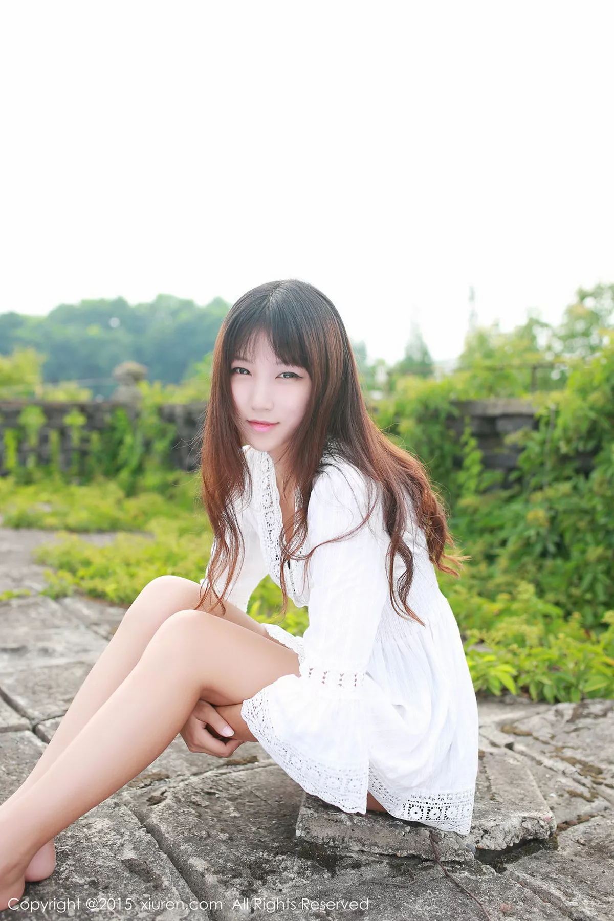 秀人集.com_[XiuRen秀人网]No.357_秀发嫩模徐畅和徐畅白色衬衫户外清新迷人写真46P