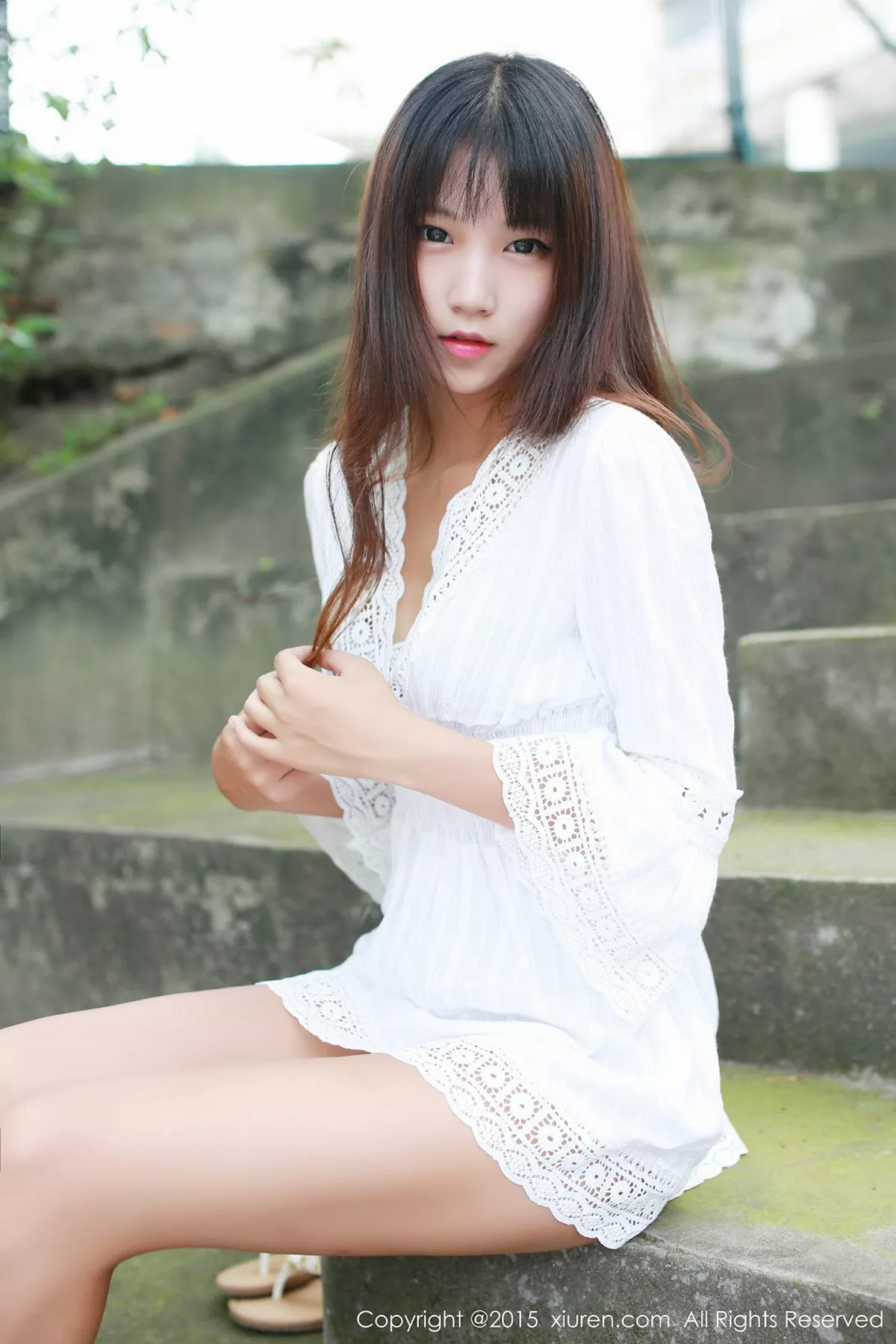 秀人集.com_[XiuRen秀人网]No.357_秀发嫩模徐畅和徐畅白色衬衫户外清新迷人写真46P