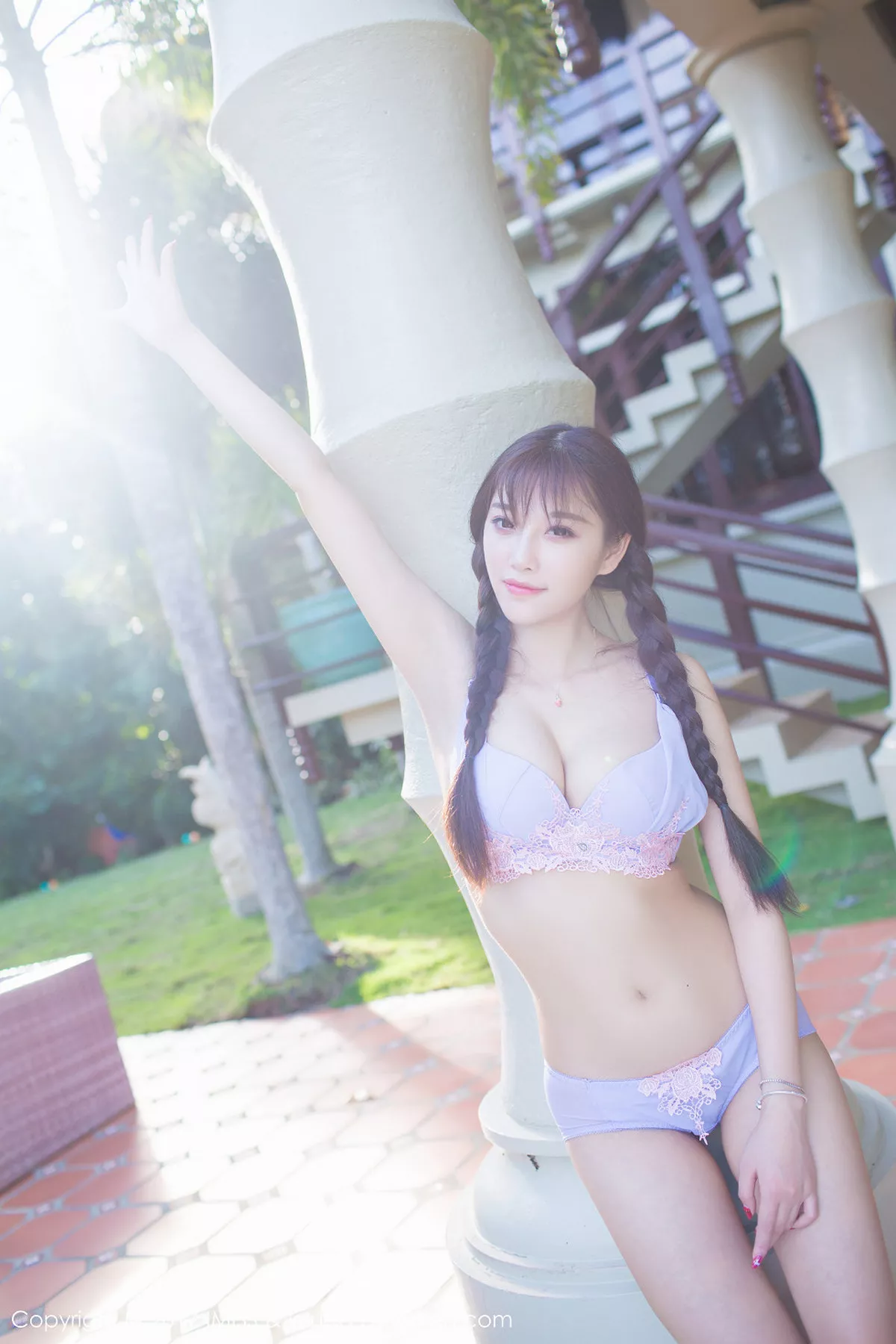 秀人集.com_[IMISS爱蜜社]Vol.159_嫩模杨晨晨sugar长滩旅拍性感粉红女仆装半脱内裤诱惑写真53P