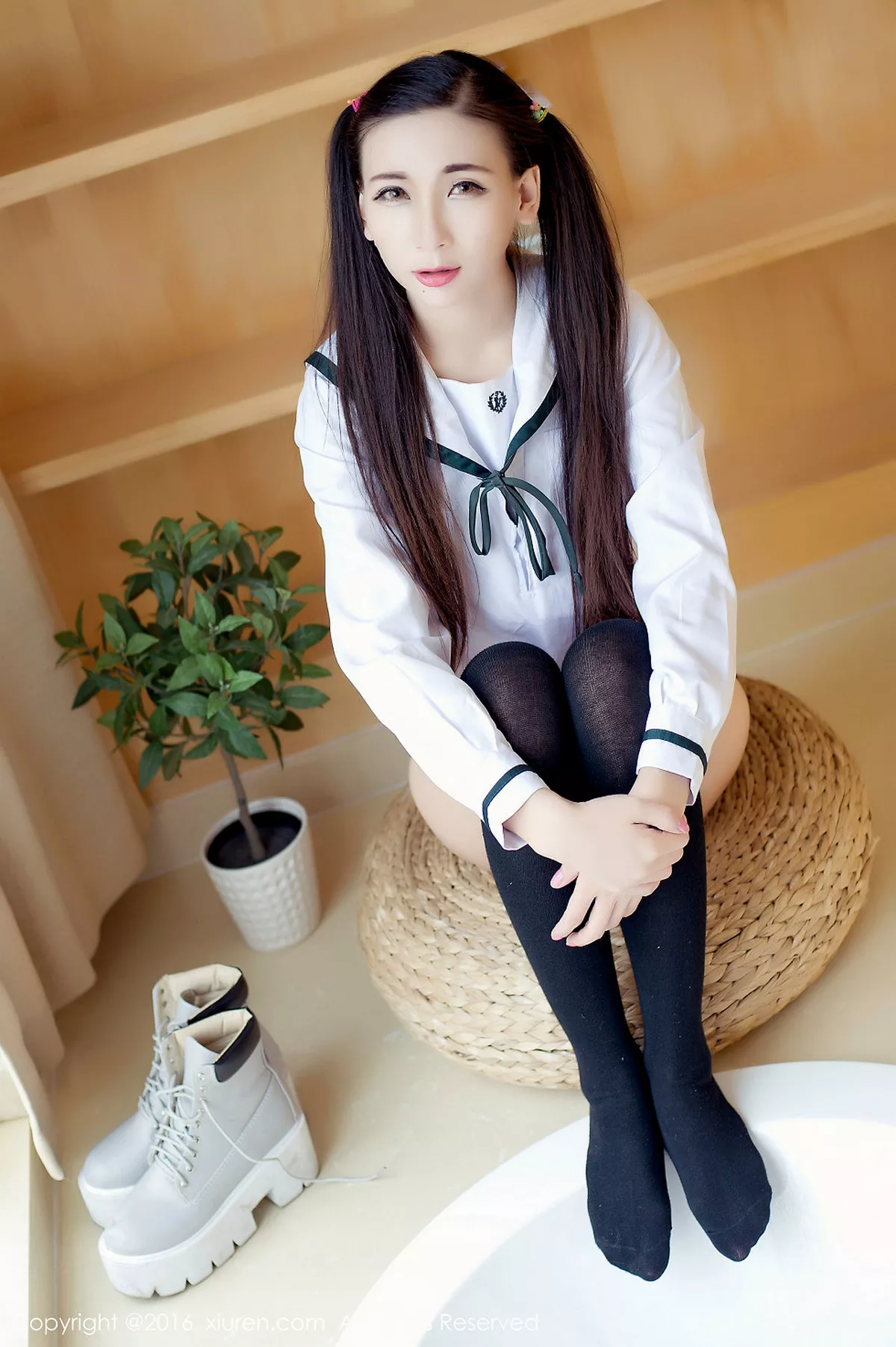 秀人集.com_[XiuRen秀人网]No.603_嫩模赵颖日系清纯校服双马尾辫黑丝美腿妩媚诱惑写真68P