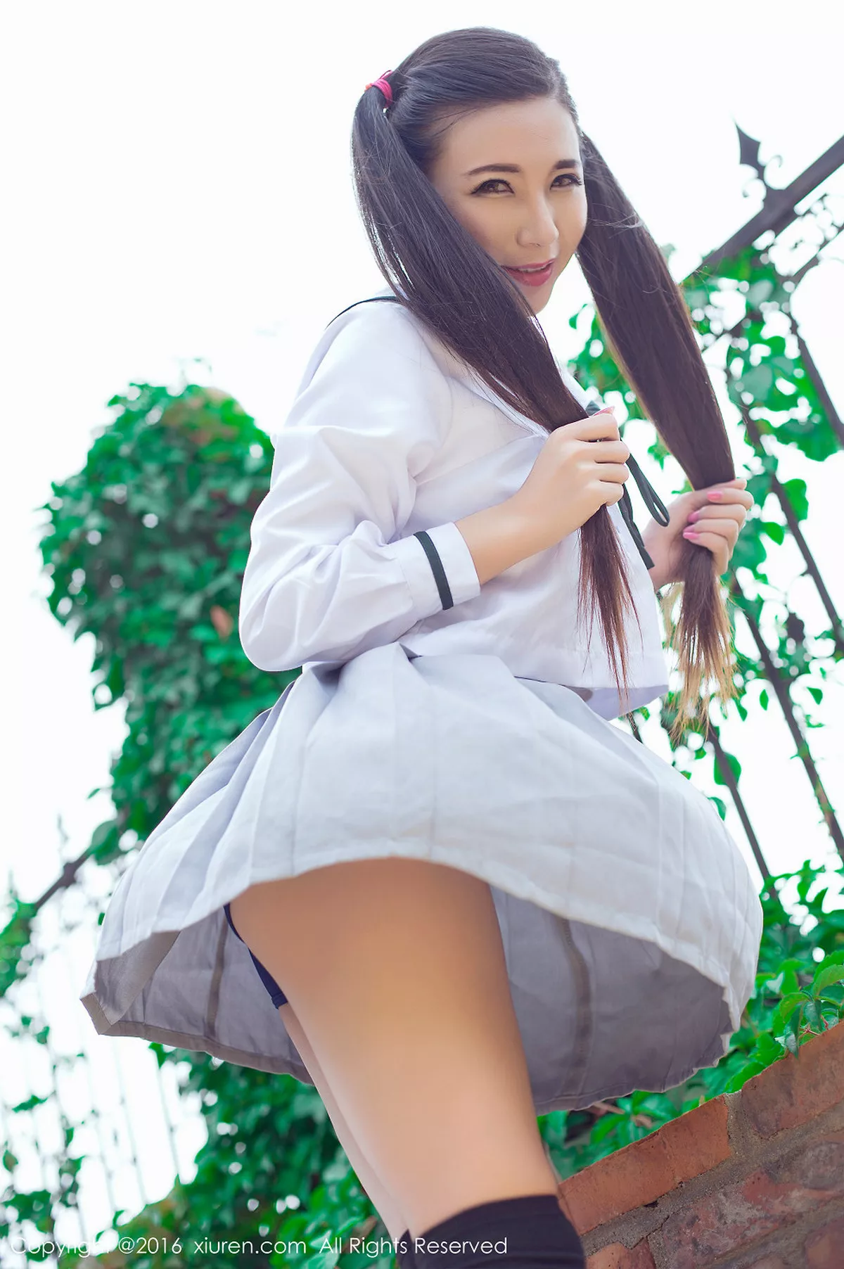 秀人集.com_[XiuRen秀人网]No.603_嫩模赵颖日系清纯校服双马尾辫黑丝美腿妩媚诱惑写真68P