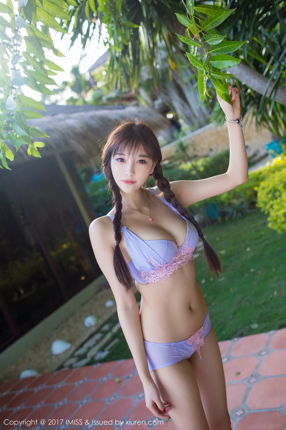 秀人集.com_[IMISS爱蜜社]Vol.159_嫩模杨晨晨sugar长滩旅拍性感粉红女仆装半脱内裤诱惑写真53P