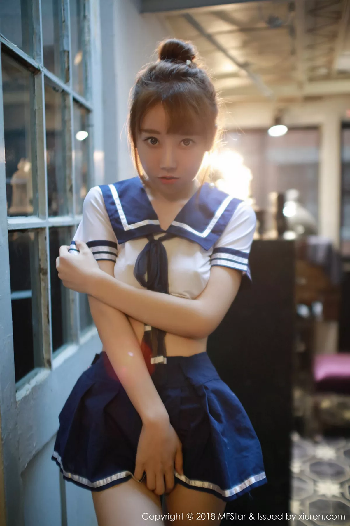 秀人集.com_[MFStar模范学院]Vol.154_嫩模夏笑笑Summer私房学生装半脱真空露豪乳翘臀诱惑写真35P