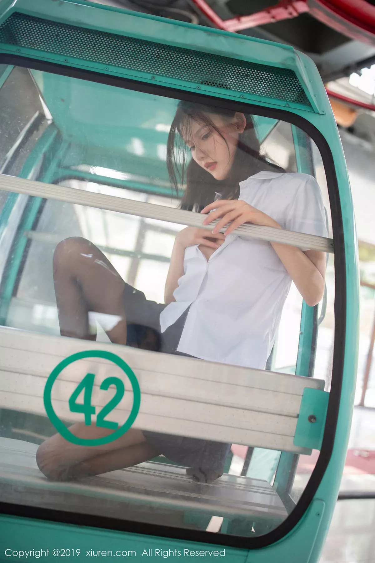 秀人集.com_[XiuRen秀人网]No.1723_嫩模就是阿朱啊不良学生白衬衫配无内黑丝袜完美诱惑写真96P