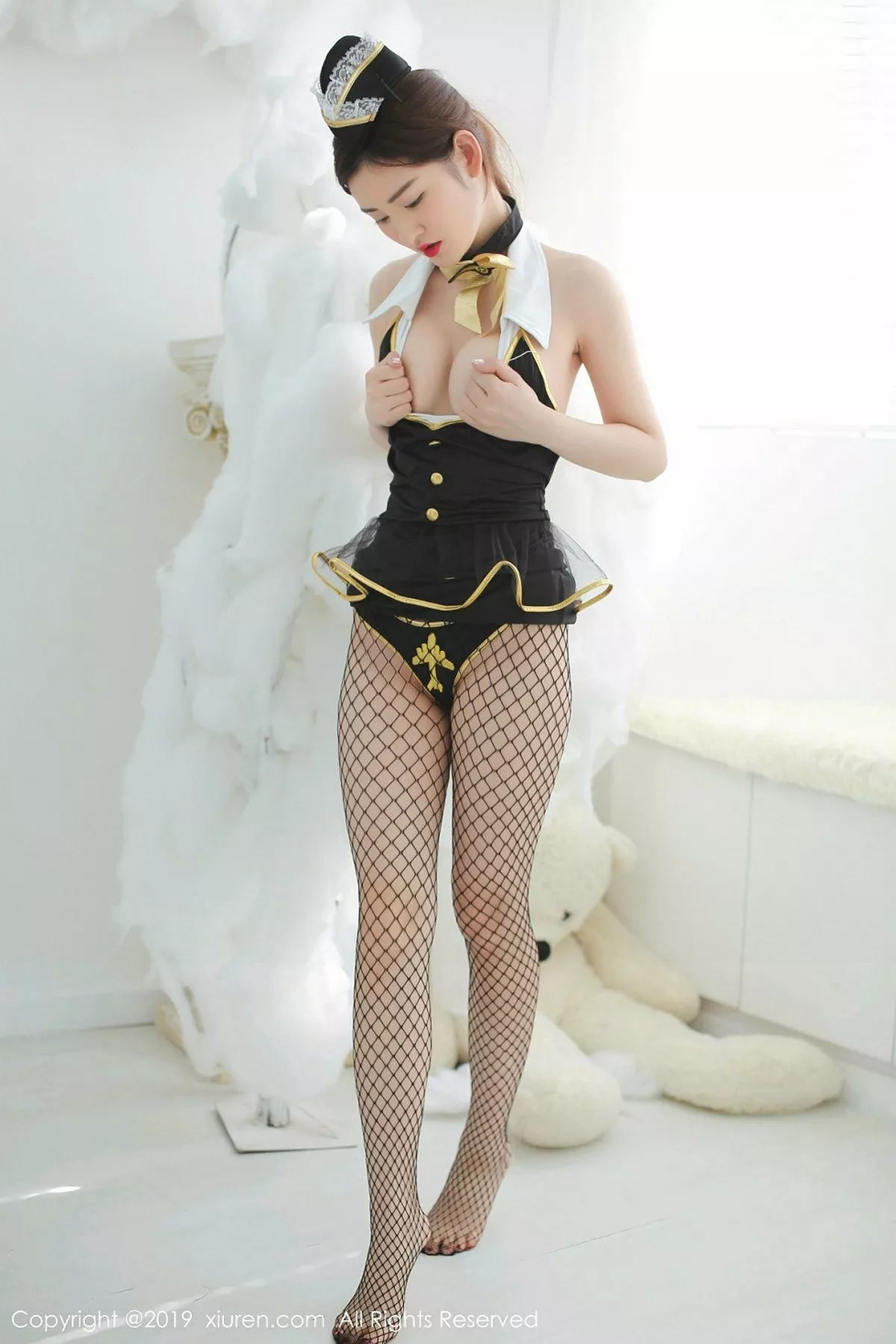 秀人集.com_[XiuRen秀人网]No.1754_嫩模沈梦瑶私房黑丝渔网情趣内衣秀豪乳翘臀极致诱惑写真44P