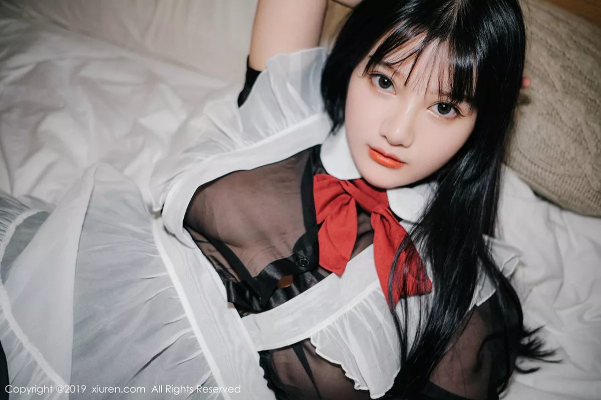 秀人集.com_[XiuRen秀人网]No.1824_嫩模小尤奈私房性感女仆装+黑色透视装秀豪乳妩媚诱惑写真70P