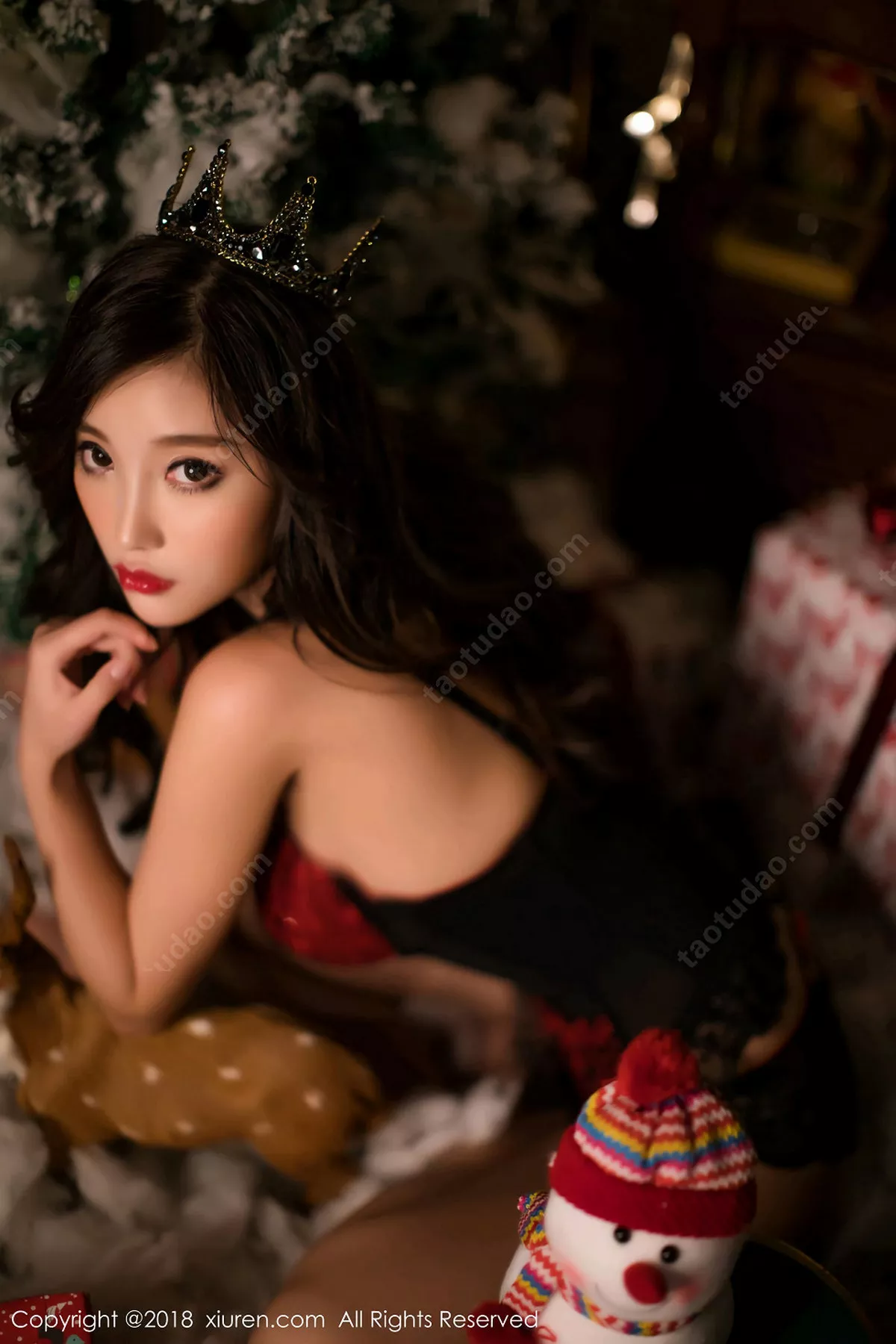 秀人集.com_[XiuRen秀人网]No.1281_甜美女神杨晨晨sugar圣诞主题性感内衣秀完美身材迷人写真65P