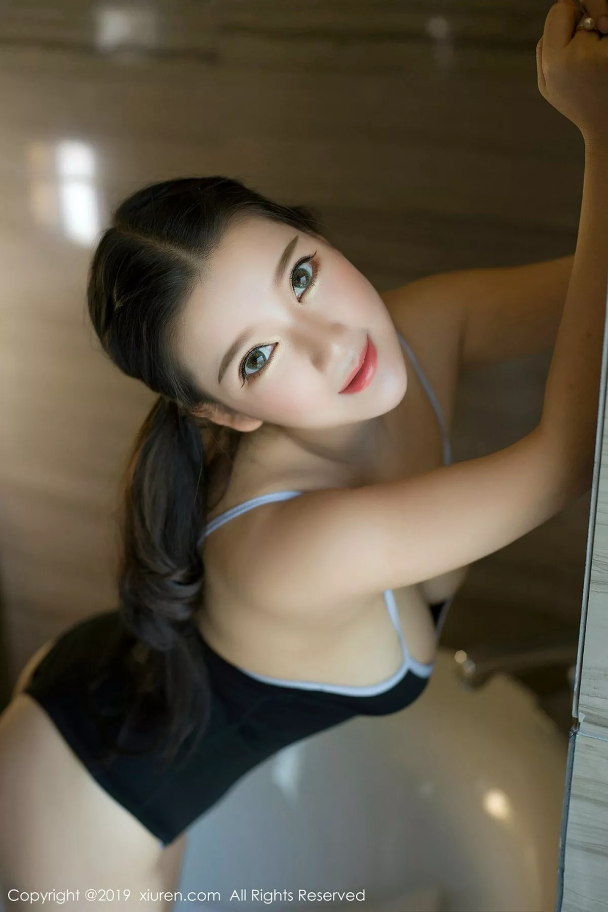 秀人集.com_[XiuRen秀人网]No.1340_嫩模小尤奈私房蓝色空姐制服半脱露白嫩豪乳极致诱惑写真54P