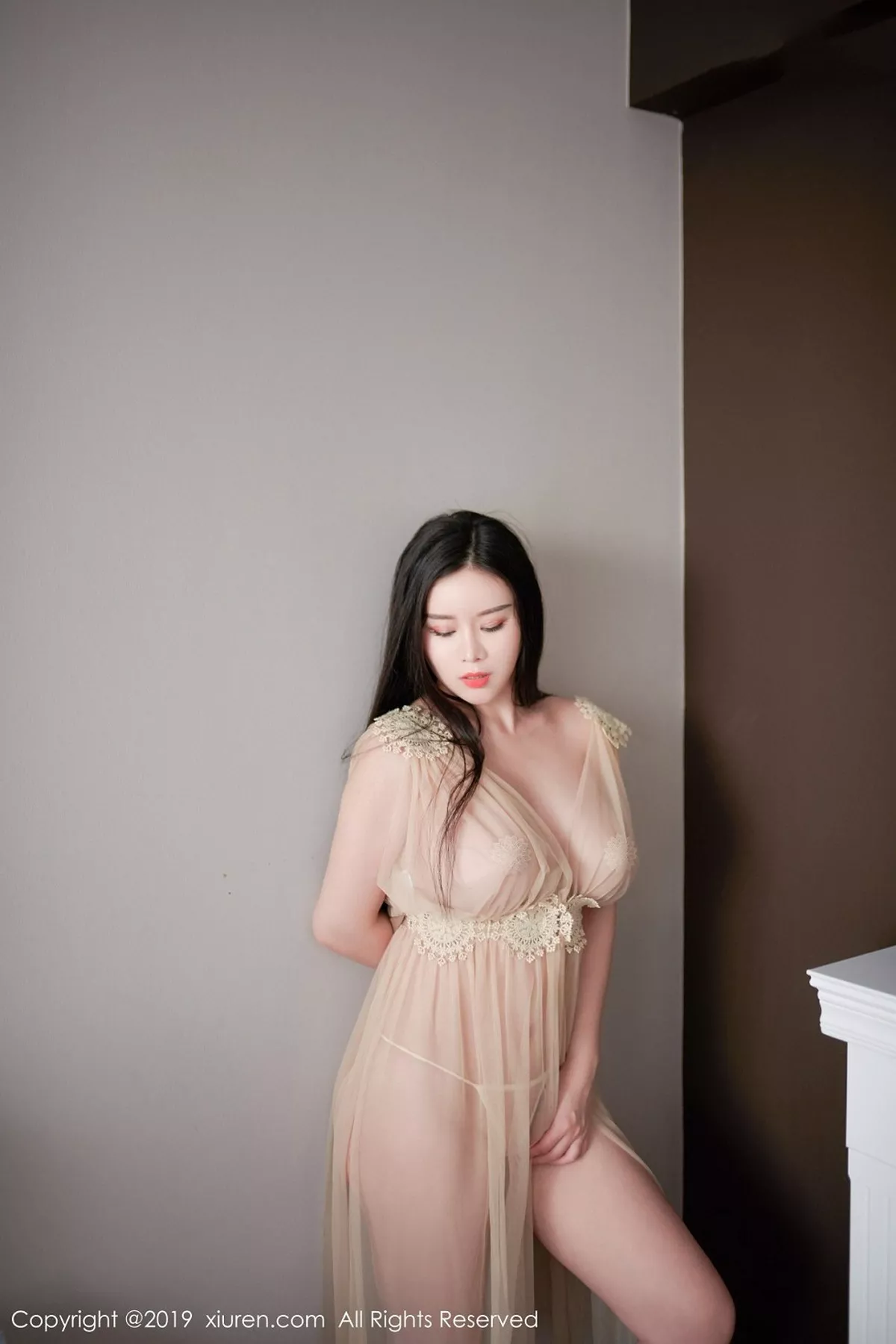 秀人集.com_[XiuRen秀人网]No.1366_嫩模戴渃欣私房粉色薄纱情趣内衣透视秀豪乳极致诱惑写真45P