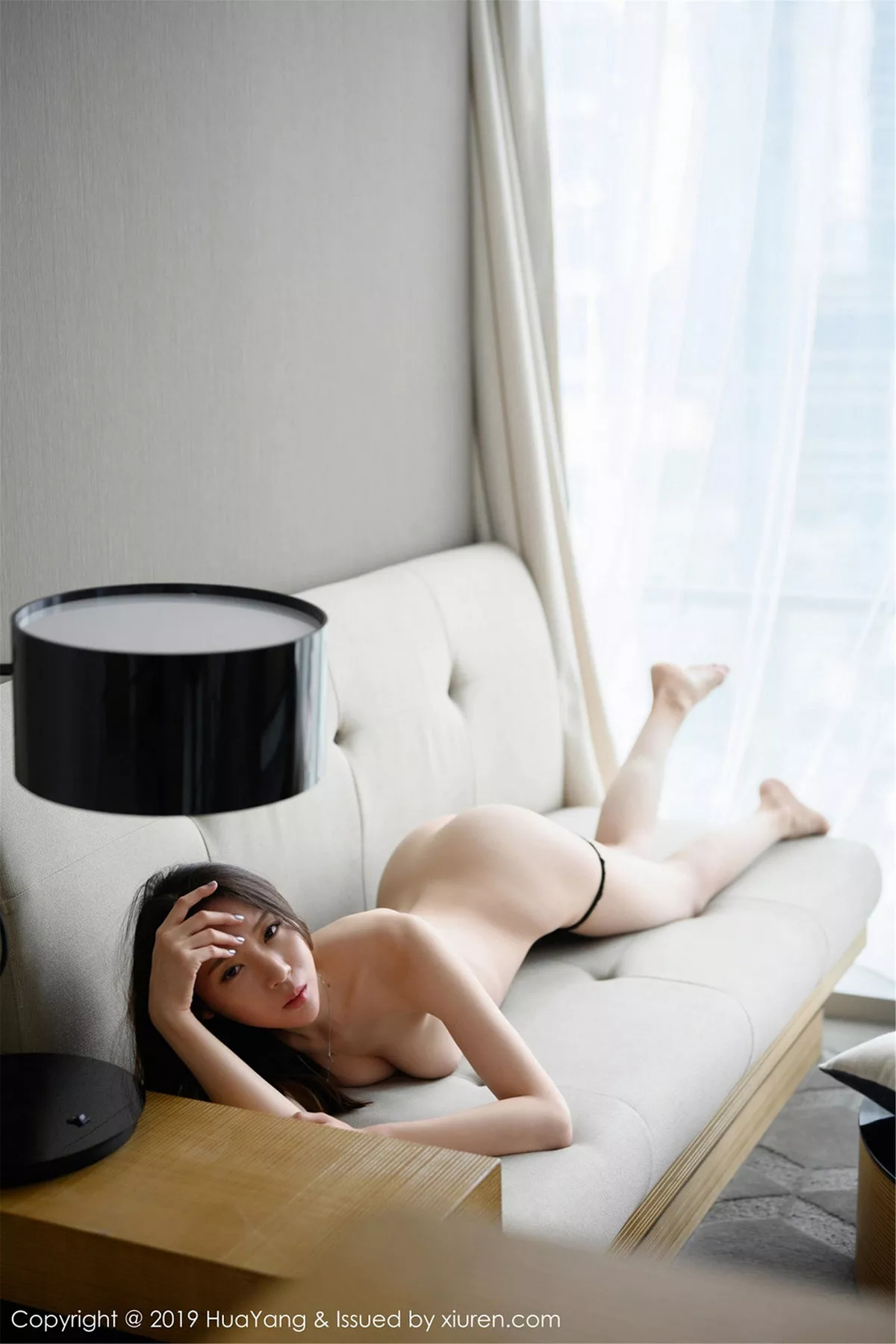 秀人集.com_[HuaYang花漾]Vol.157_嫩模梦心月私房黑色蕾丝内衣全脱露火辣身材惹火诱惑写真49P