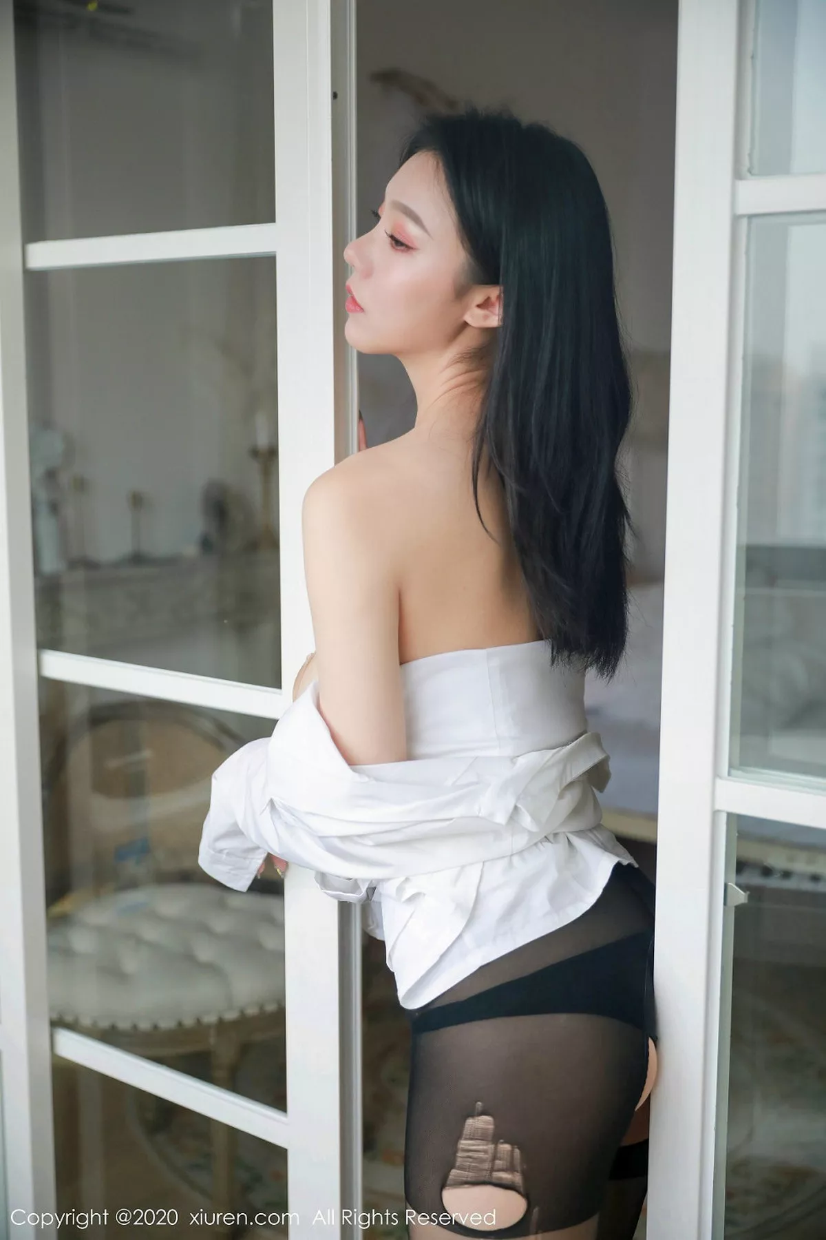 秀人集.com_[XiuRen秀人网]No.1957_嫩模Anran私房真空白衬衣半脱露豪乳遮点极致诱惑写真62P