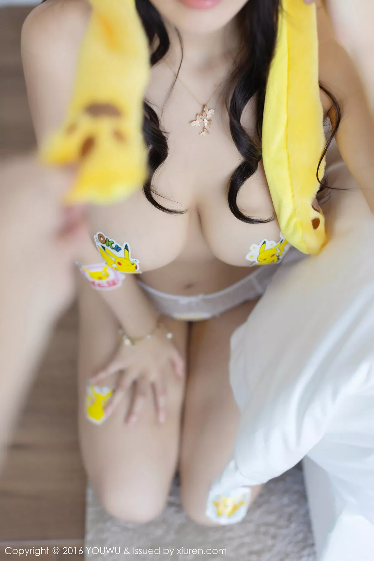 秀人集.com_[YouMi尤蜜荟]Vol.413_嫩模朱可儿Flower普吉岛旅拍皮卡丘服饰露豪乳惹火诱惑写真72P