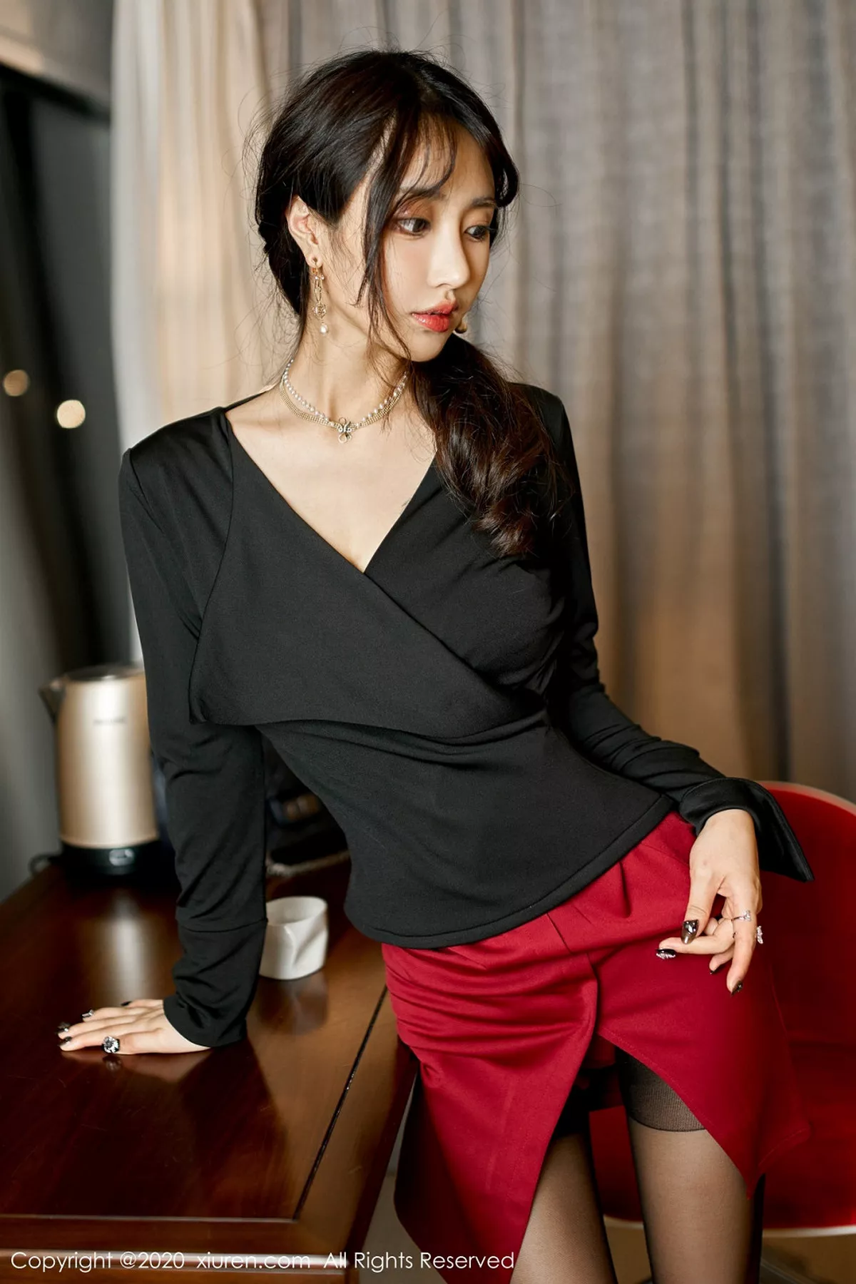 秀人集.com_[XiuRen秀人网]No.1970_嫩模Betty林子欣私房中国红内衣主题秀完美身材妩媚诱惑写真87P