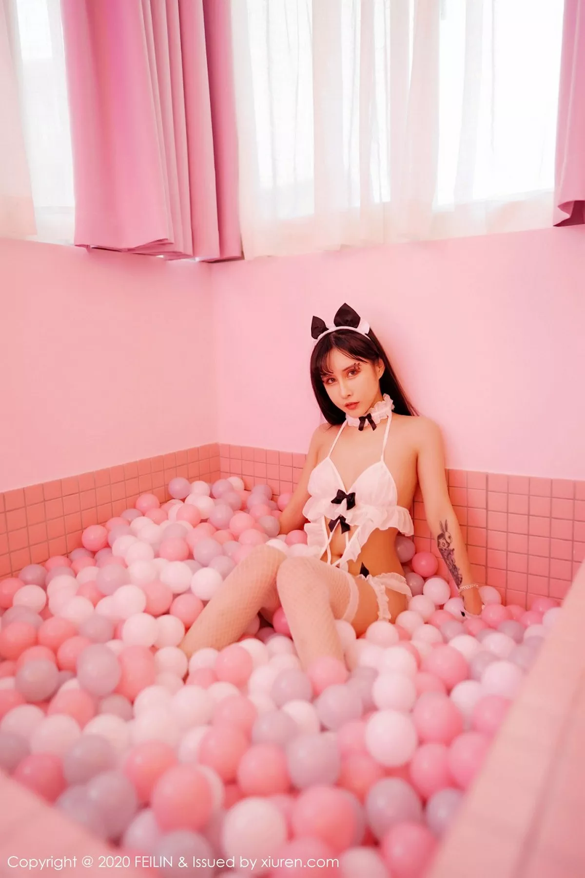 秀人集.com_[FeiLin嗲囡囡]VOL.229_嗲囡囡最新一期模特合集三大美女私房内衣撩人诱惑写真90P