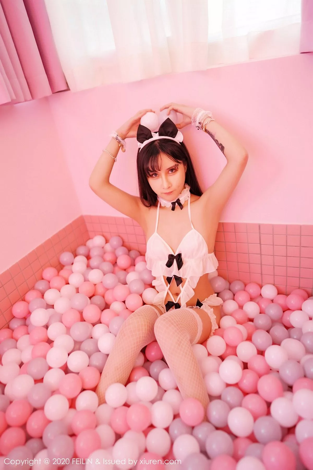 秀人集.com_[FeiLin嗲囡囡]VOL.229_嗲囡囡最新一期模特合集三大美女私房内衣撩人诱惑写真90P