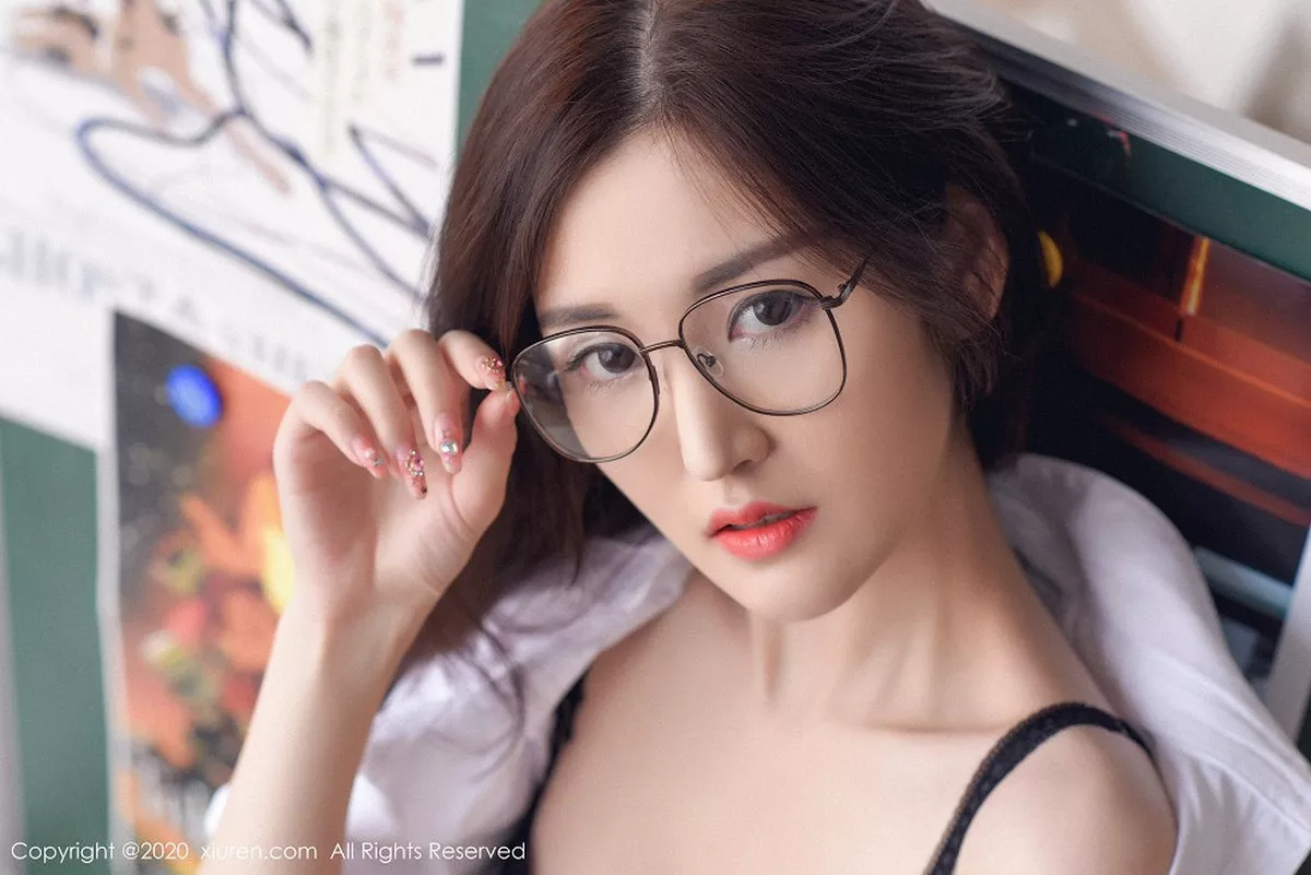 秀人集.com_[XiuRen秀人网]No.2066_嫩模沈梦瑶授课老师主题性感白衬衣配黑色内衣完美诱惑写真39P