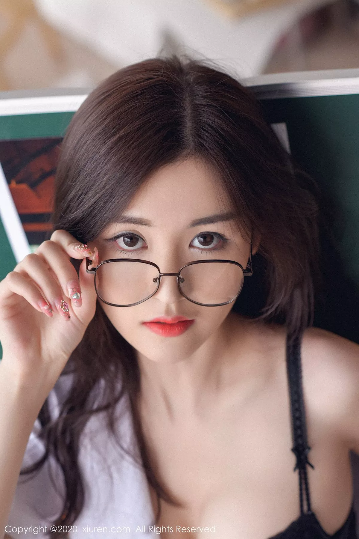 秀人集.com_[XiuRen秀人网]No.2066_嫩模沈梦瑶授课老师主题性感白衬衣配黑色内衣完美诱惑写真39P