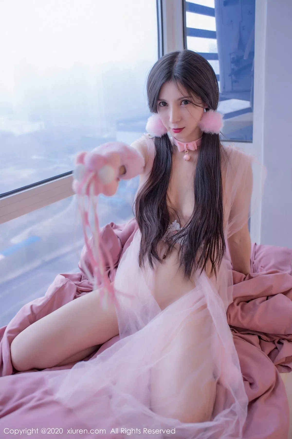 秀人集.com_[XiuRen秀人网]No.2120_嫩模小蛮妖_honey私房粉色真空薄纱裙秀魔鬼身材撩人诱惑写真75P