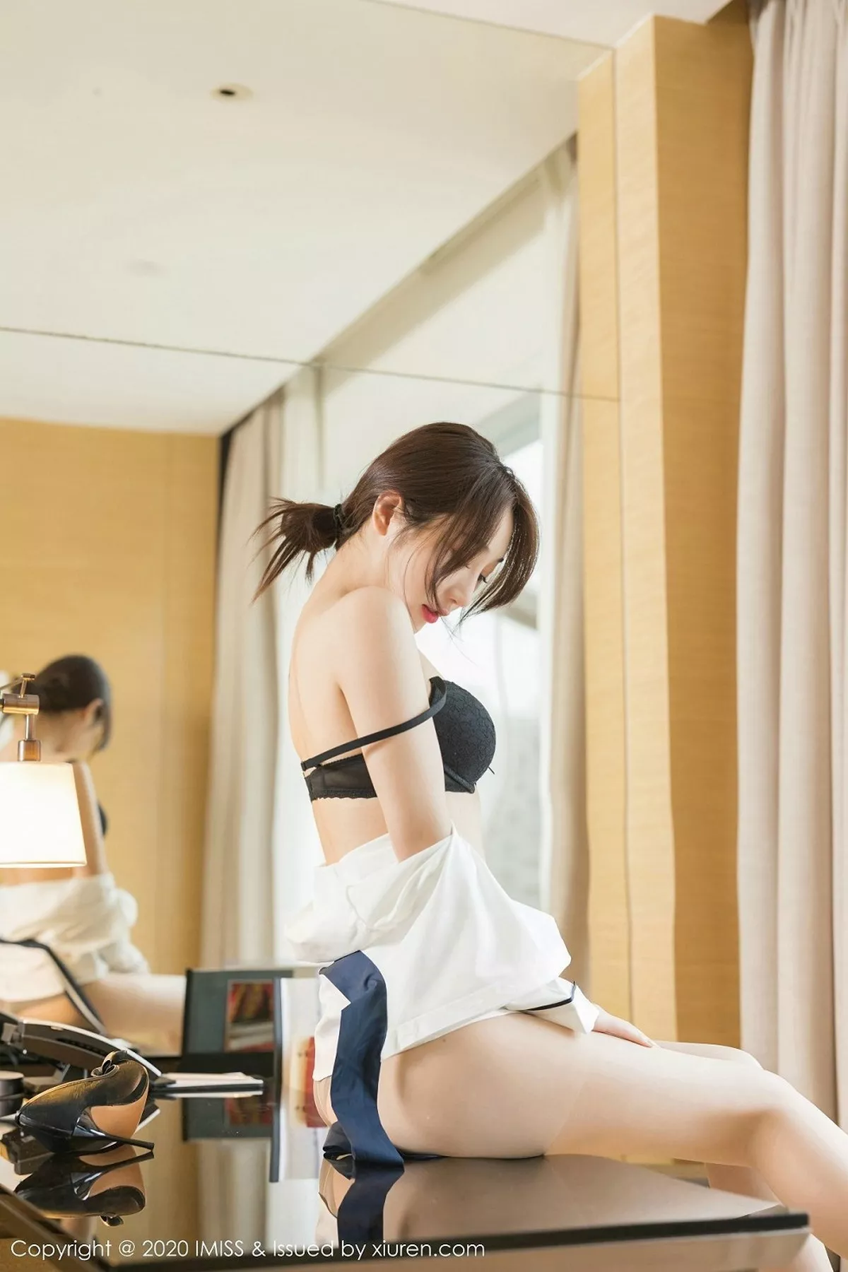 秀人集.com_[IMISS爱蜜社]Vol.468_嫩模九月生私房脱职业制服露黑色内衣配肉丝袜诱惑写真86P