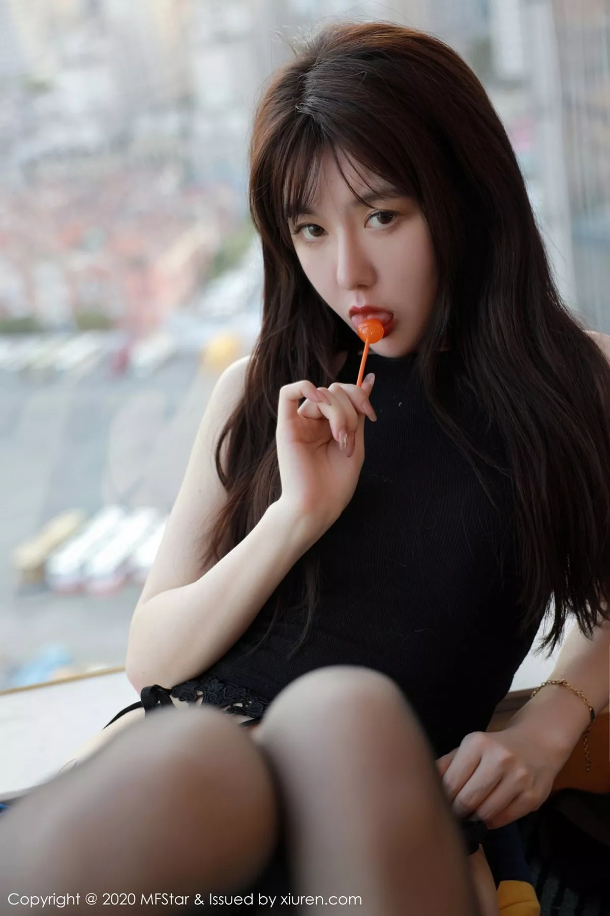 秀人集.com_[MFStar模范学院]Vol.359_嫩模薛琪琪sandy私房捆绑艺吊带黑丝袜极致魅惑写真49P