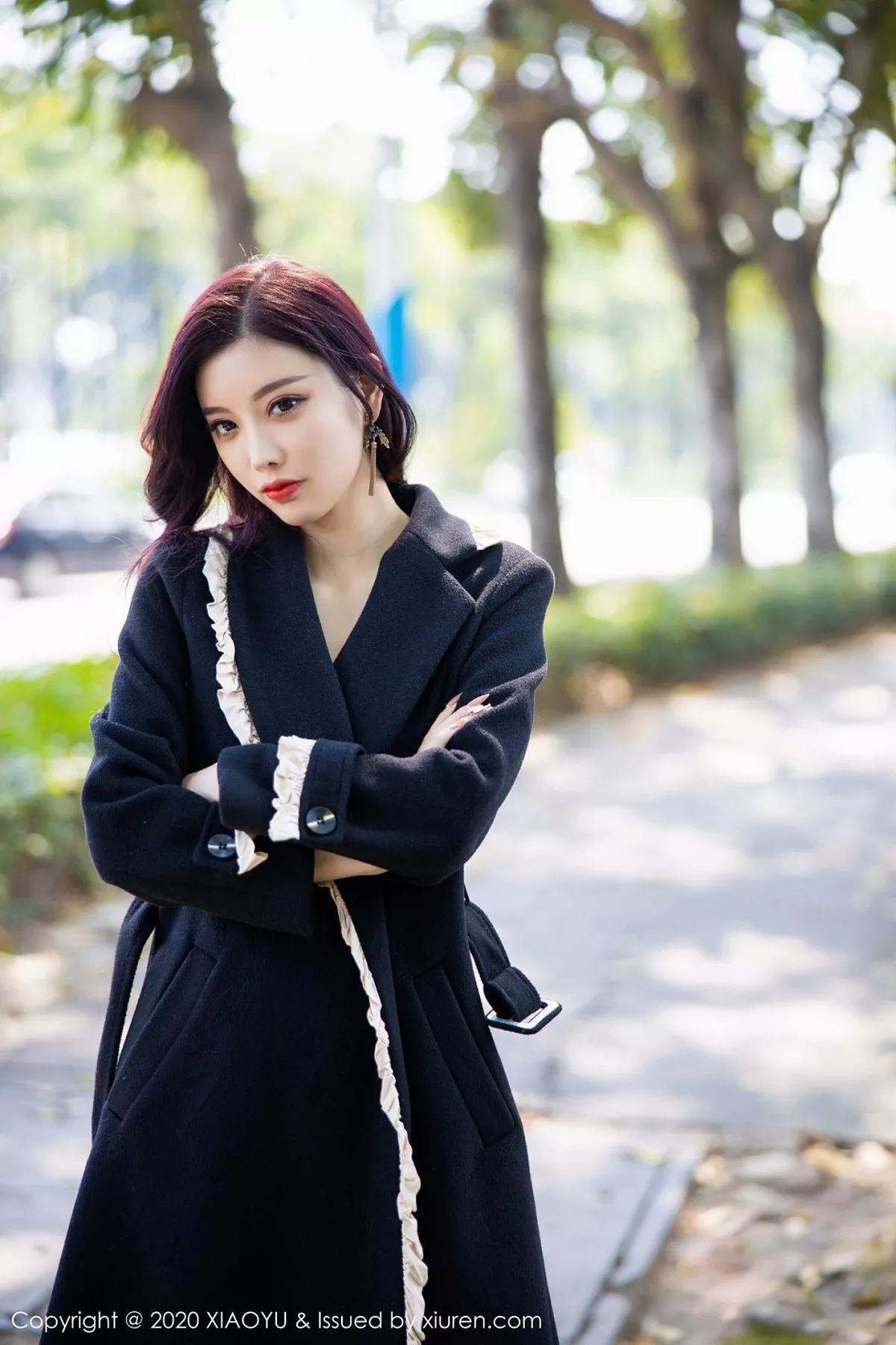 秀人集.com_[XiaoYu画语界]Vol.338_女神杨晨晨sugar性感车拍主题飒爽皮衣配黑丝渔网诱惑写真89P