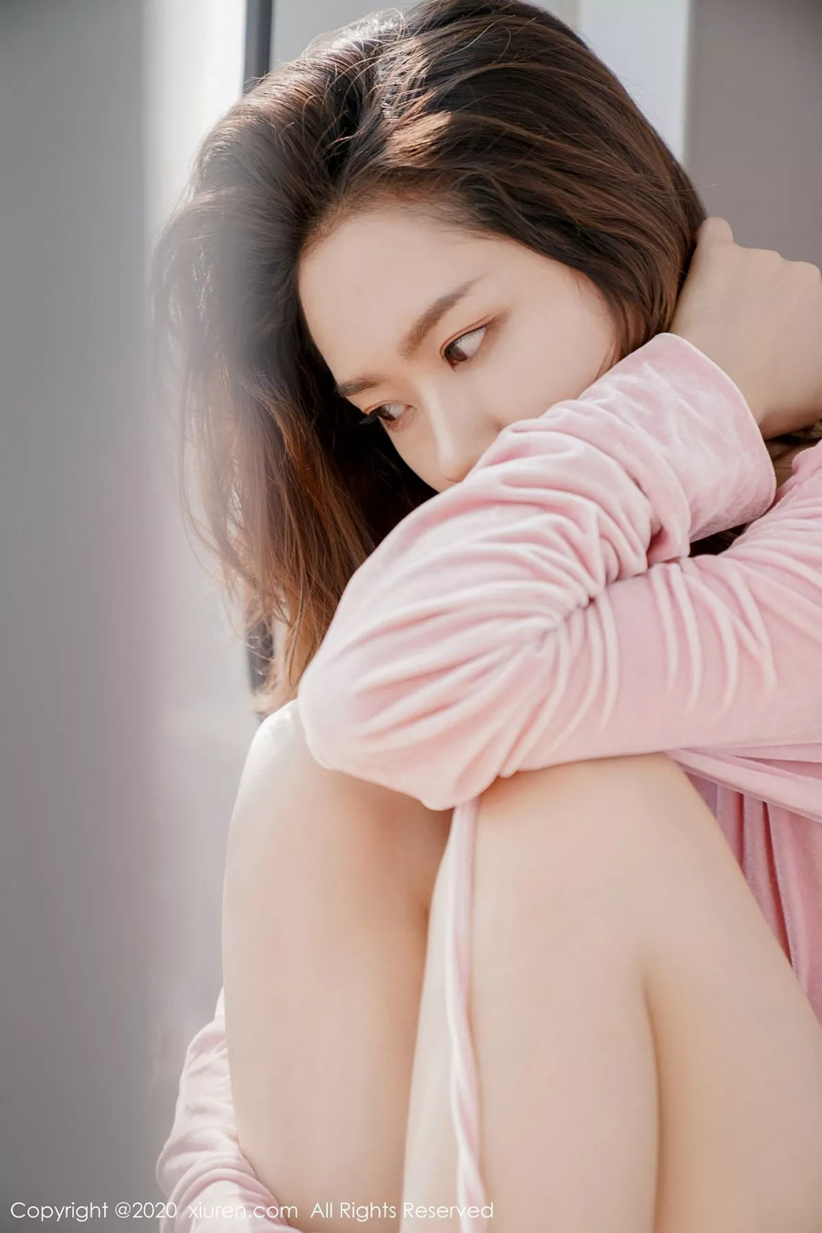 秀人集.com_[XiuRen秀人网]No.2456_嫩模方子萱性感粉色运动内衣半脱露白色蕾丝内裤撩人诱惑写真59P