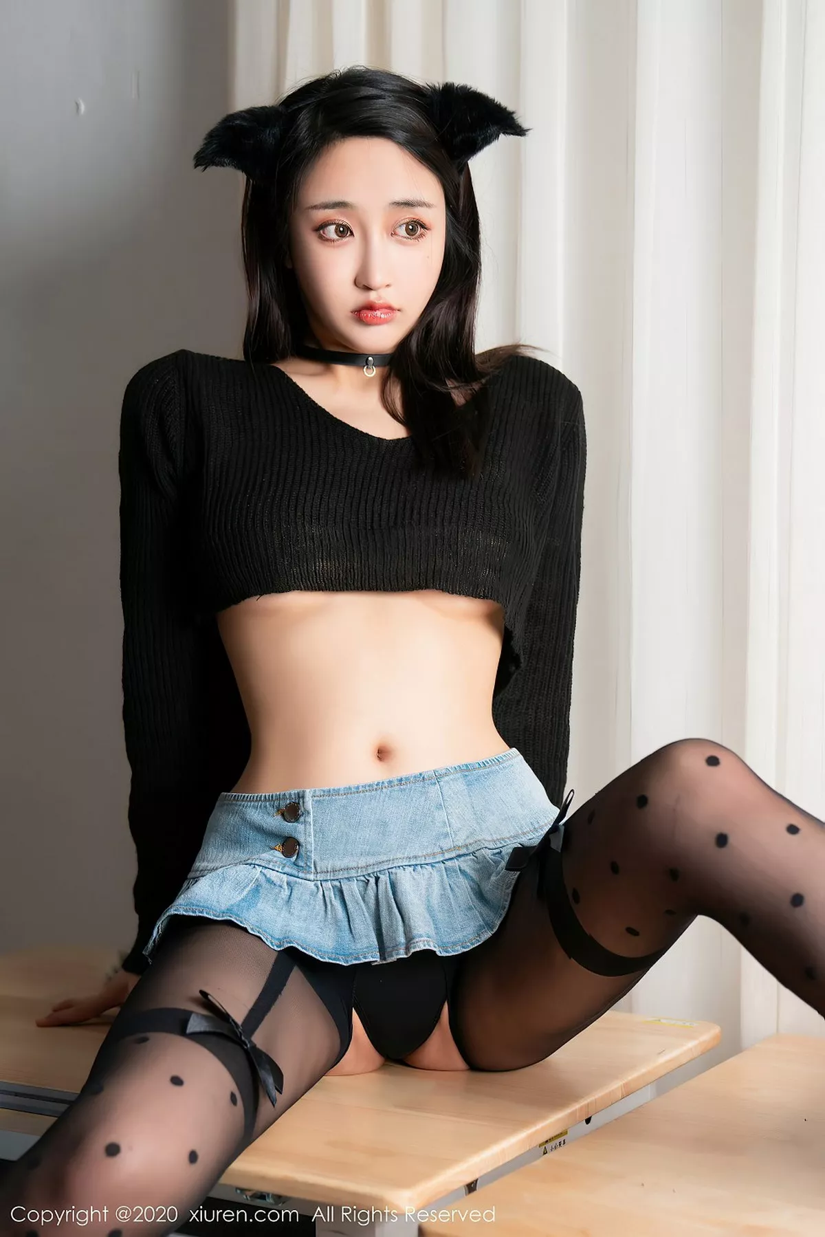 秀人集.com_[XiuRen秀人网]No.2529_嫩模林子欣Freya心愿旅拍黑猫变身主题开档黑丝裤袜极致诱惑写真68P