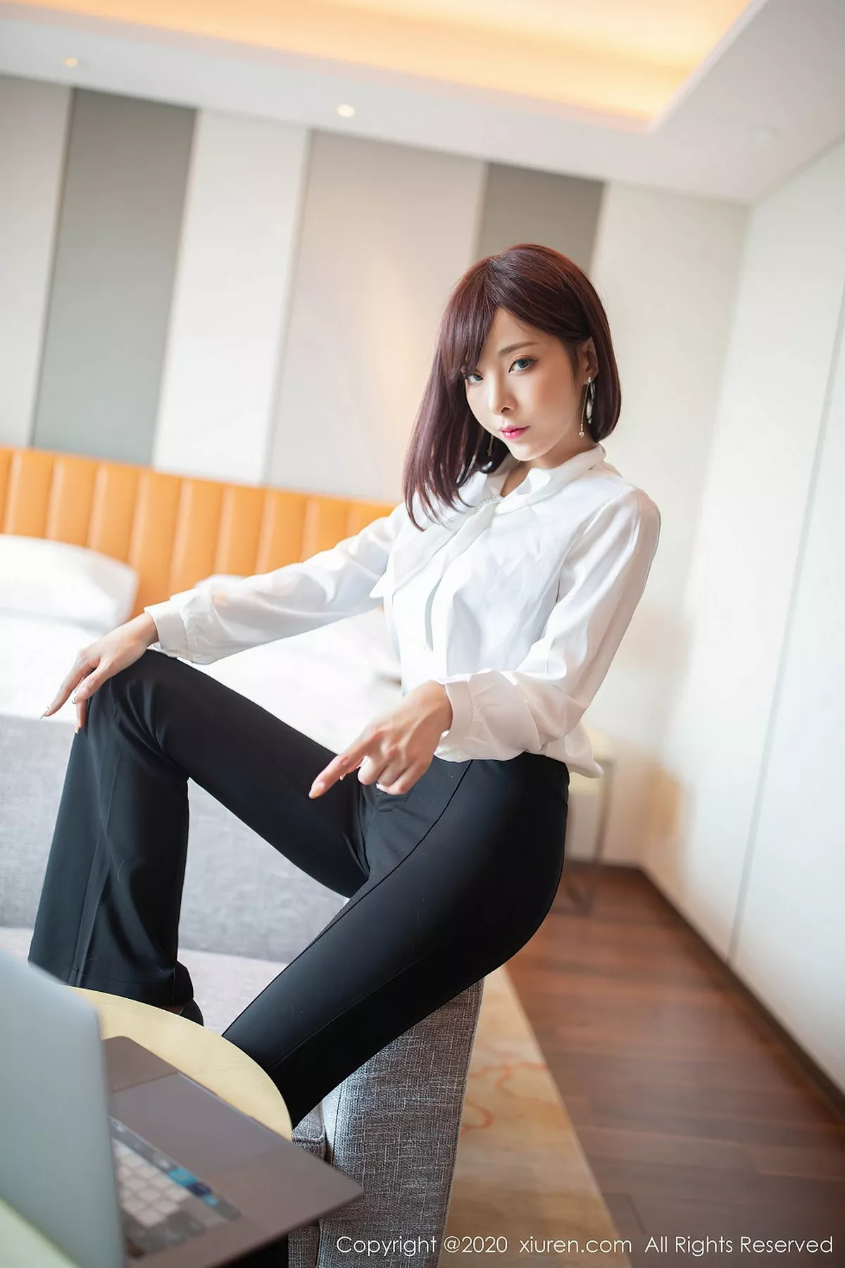 秀人集.com_[XiuRen秀人网]No.2534_嫩模陈小喵员工特别福利主题性感内衣配无内黑丝裤袜诱惑写真47P