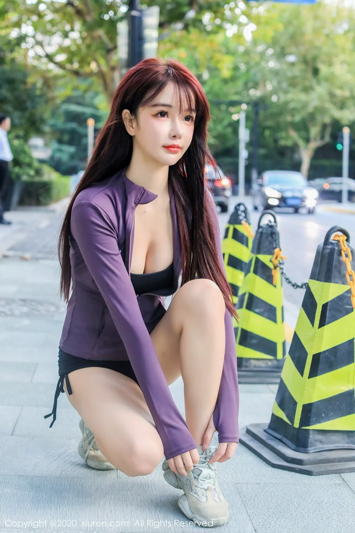 秀人集.com_[XiuRen秀人网]No.2696_嫩模南初妹妹黑色运动内衣主题私房瑜伽姿势秀完美身材诱惑写真40P