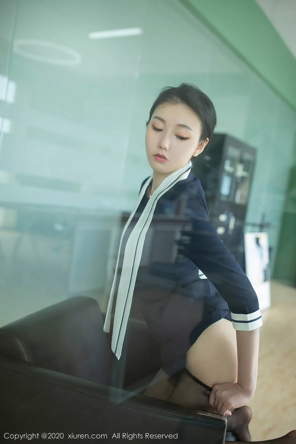 秀人集.com_[XiuRen秀人网]No.2614_嫩模安然Maleah职场老板主题私房半脱性感内衣露豪乳诱惑写真66P