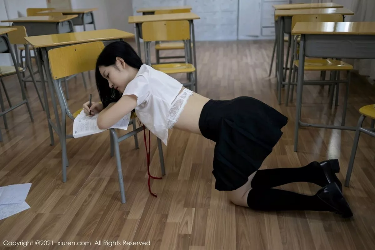 秀人集.com_[XiuRen秀人网]No.2970_女神沈梦瑶教室不良学生主题白衬衣配黑短裙撩人姿势诱惑写真60P