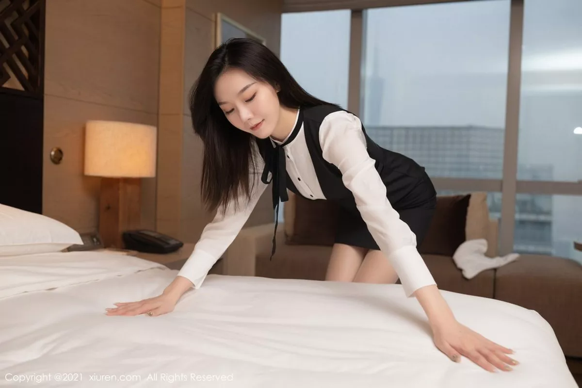 秀人集.com_[XiuRen秀人网]No.3042_嫩模安然Maleah房务经理主题脱白衬衣露蕾丝内衣诱惑写真86P