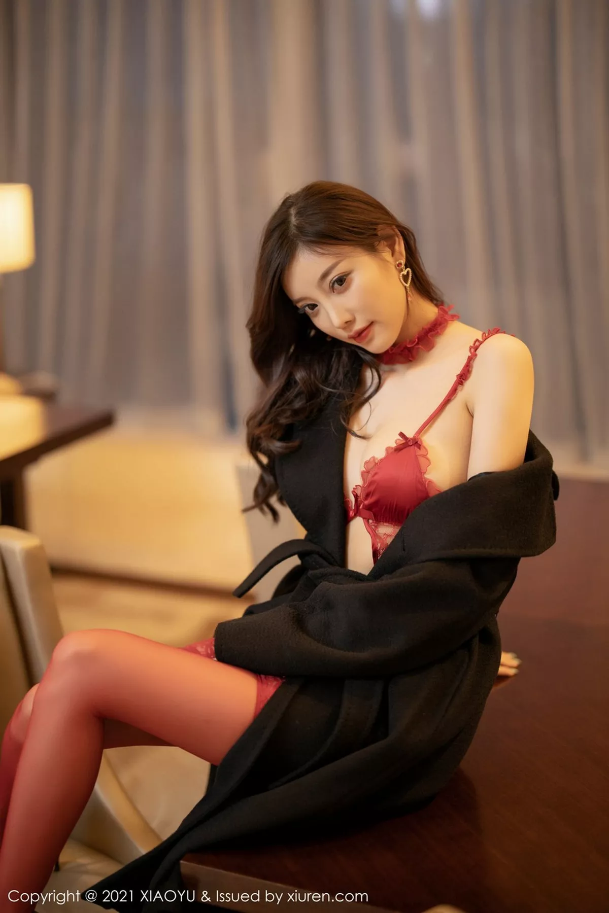 秀人集.com_[XiaoYu画语界]Vol.469_女神杨晨晨sugar成都旅拍红色情趣内衣配红色吊袜火辣诱惑写真63P