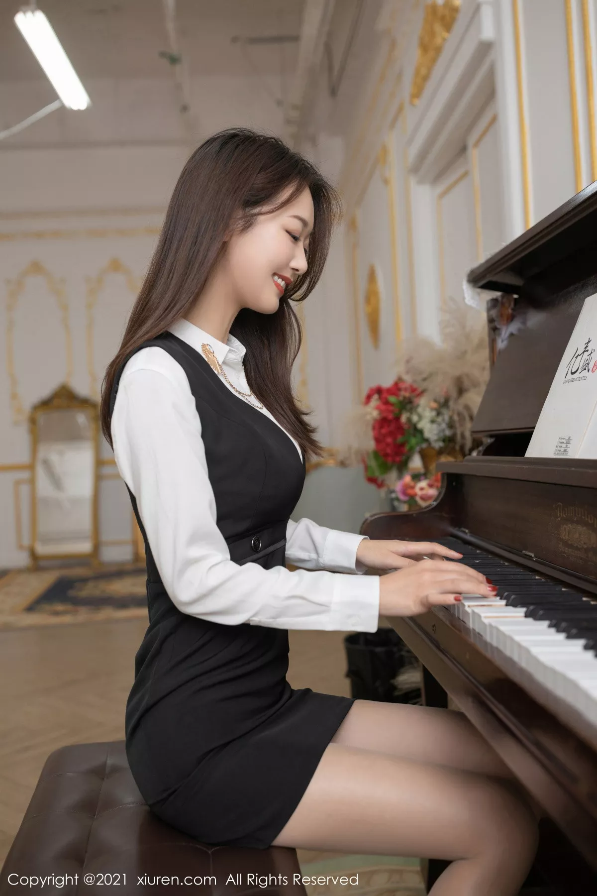 秀人集.com_[XiuRen秀人网]No.3219_嫩模唐安琪钢琴老师主题私房脱肉丝裤袜露透视内裤撩人诱惑写真72P