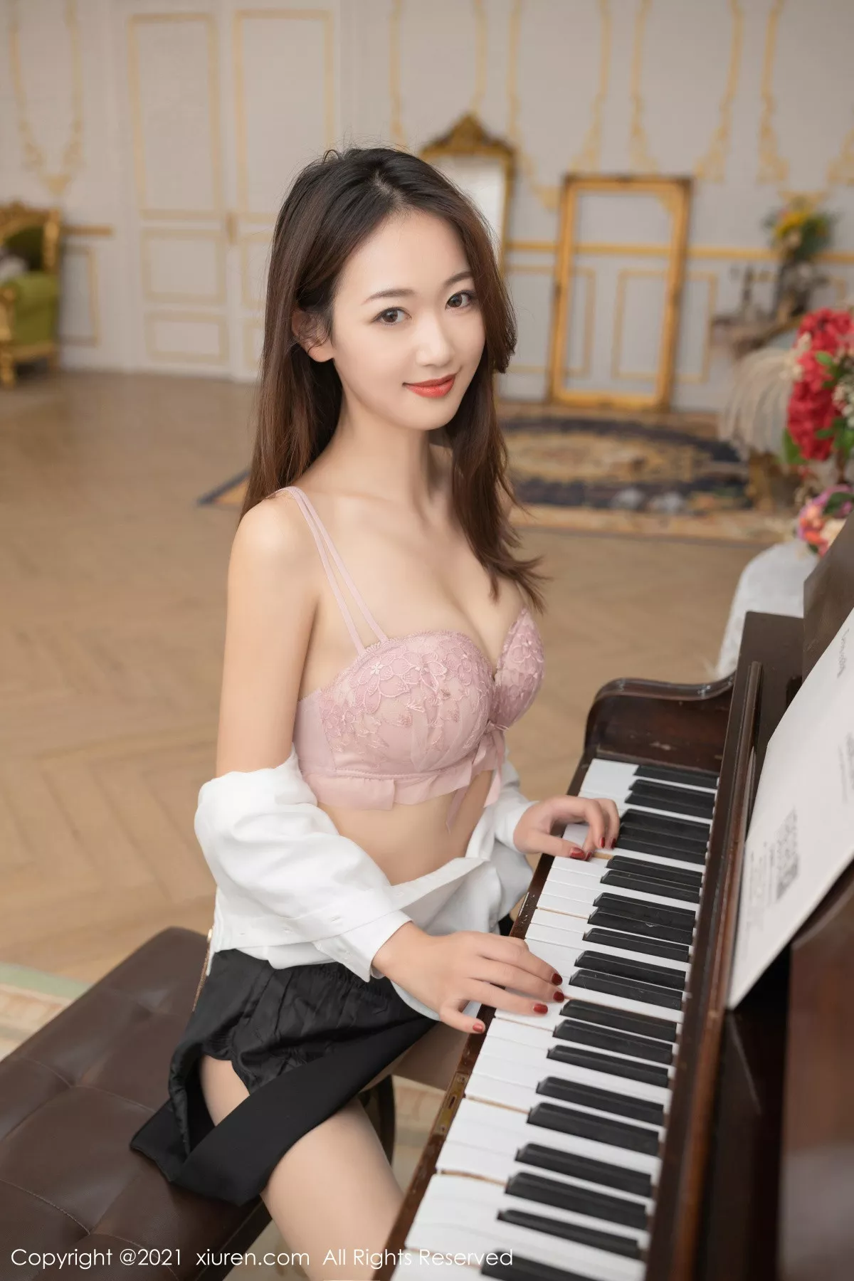 秀人集.com_[XiuRen秀人网]No.3219_嫩模唐安琪钢琴老师主题私房脱肉丝裤袜露透视内裤撩人诱惑写真72P