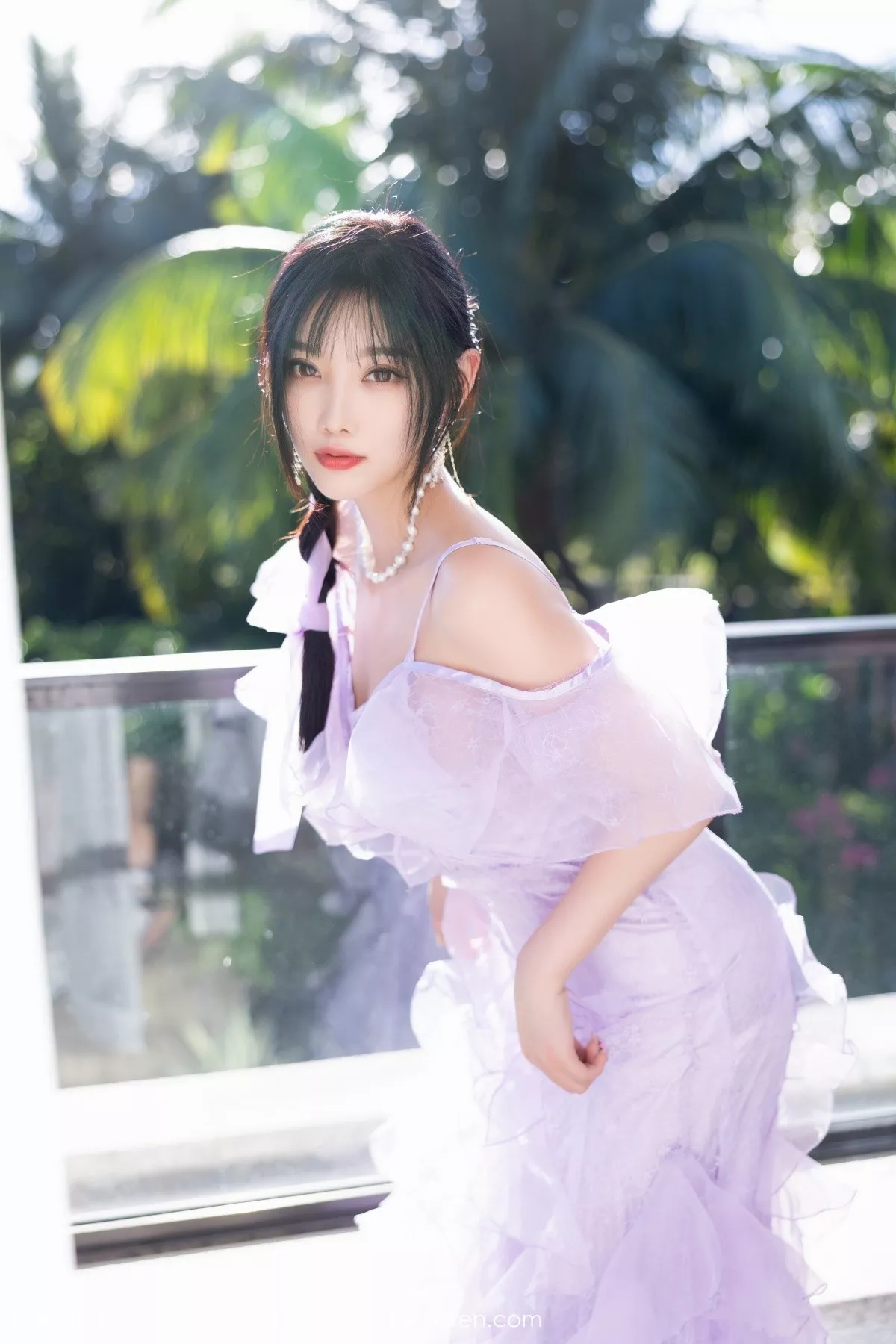 秀人集.com_[XiaoYu画语界]Vol.816_女神杨晨晨Yome海南旅拍户外泳池轻透长裙秀完美身材诱惑写真83P