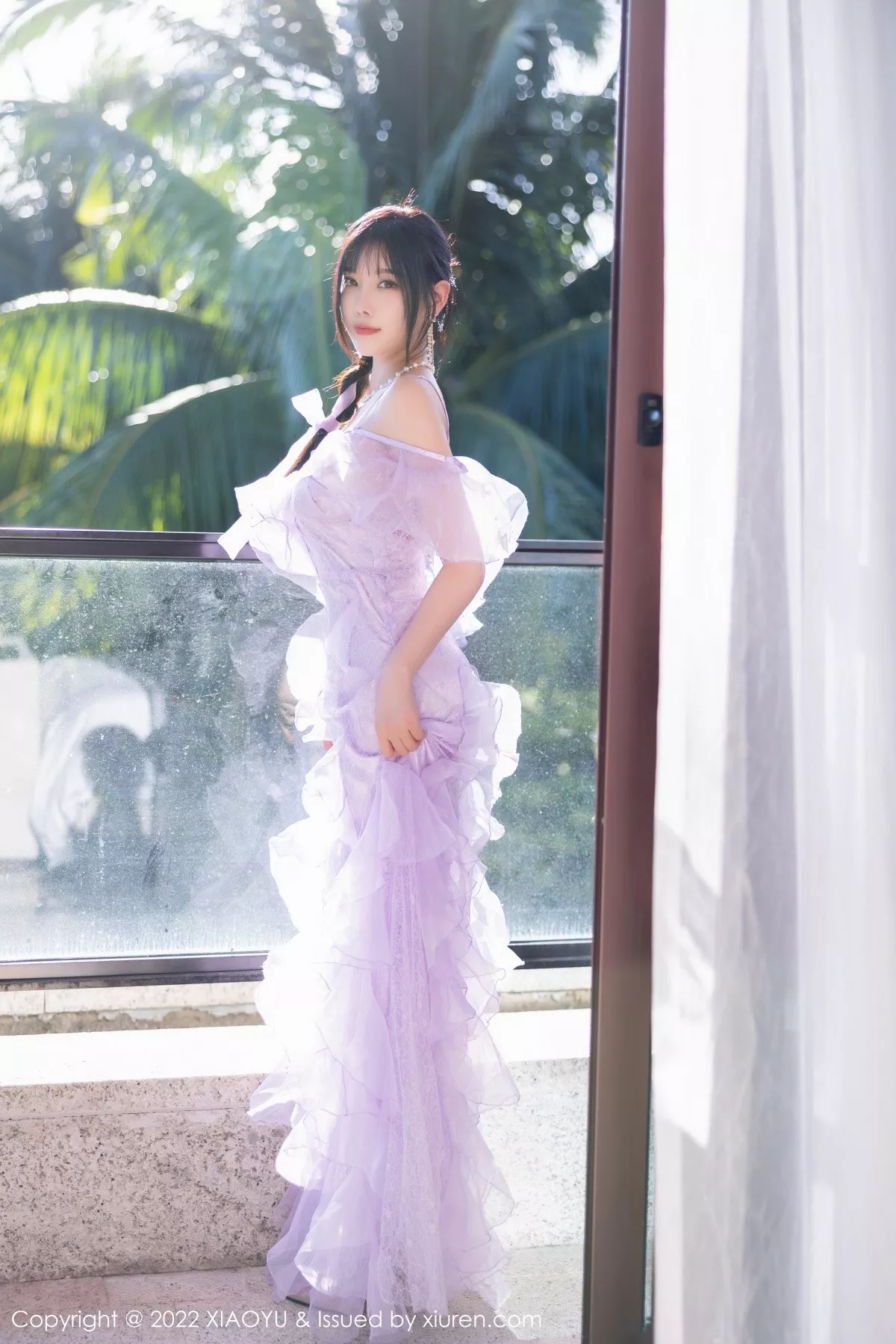 秀人集.com_[XiaoYu画语界]Vol.816_女神杨晨晨Yome海南旅拍户外泳池轻透长裙秀完美身材诱惑写真83P