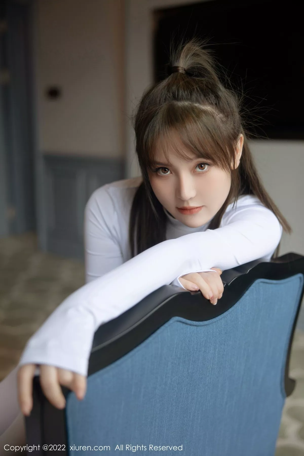 秀人集.com_[XiuRen秀人网]No.5304_模特豆瓣酱私房性感白色轻透服饰配白丝袜秀丰满身材诱惑写真87P