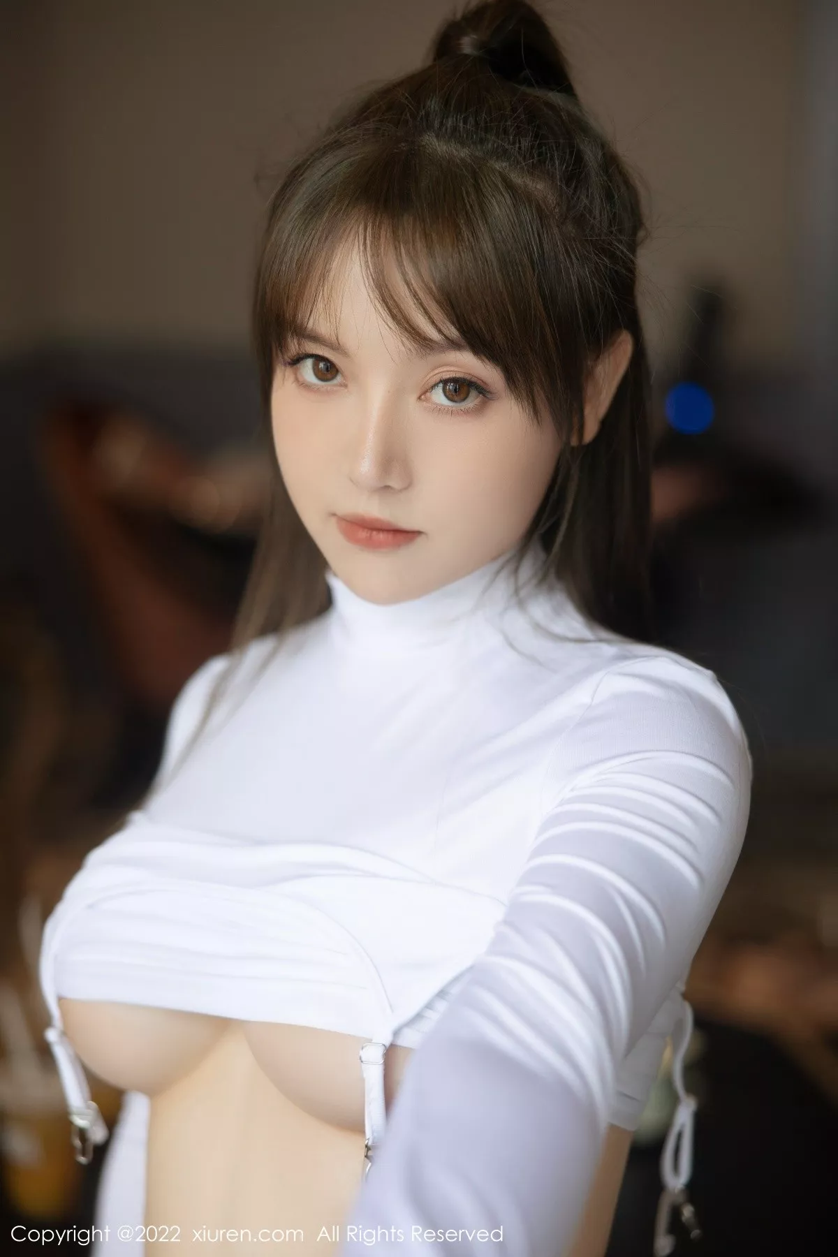 秀人集.com_[XiuRen秀人网]No.5304_模特豆瓣酱私房性感白色轻透服饰配白丝袜秀丰满身材诱惑写真87P