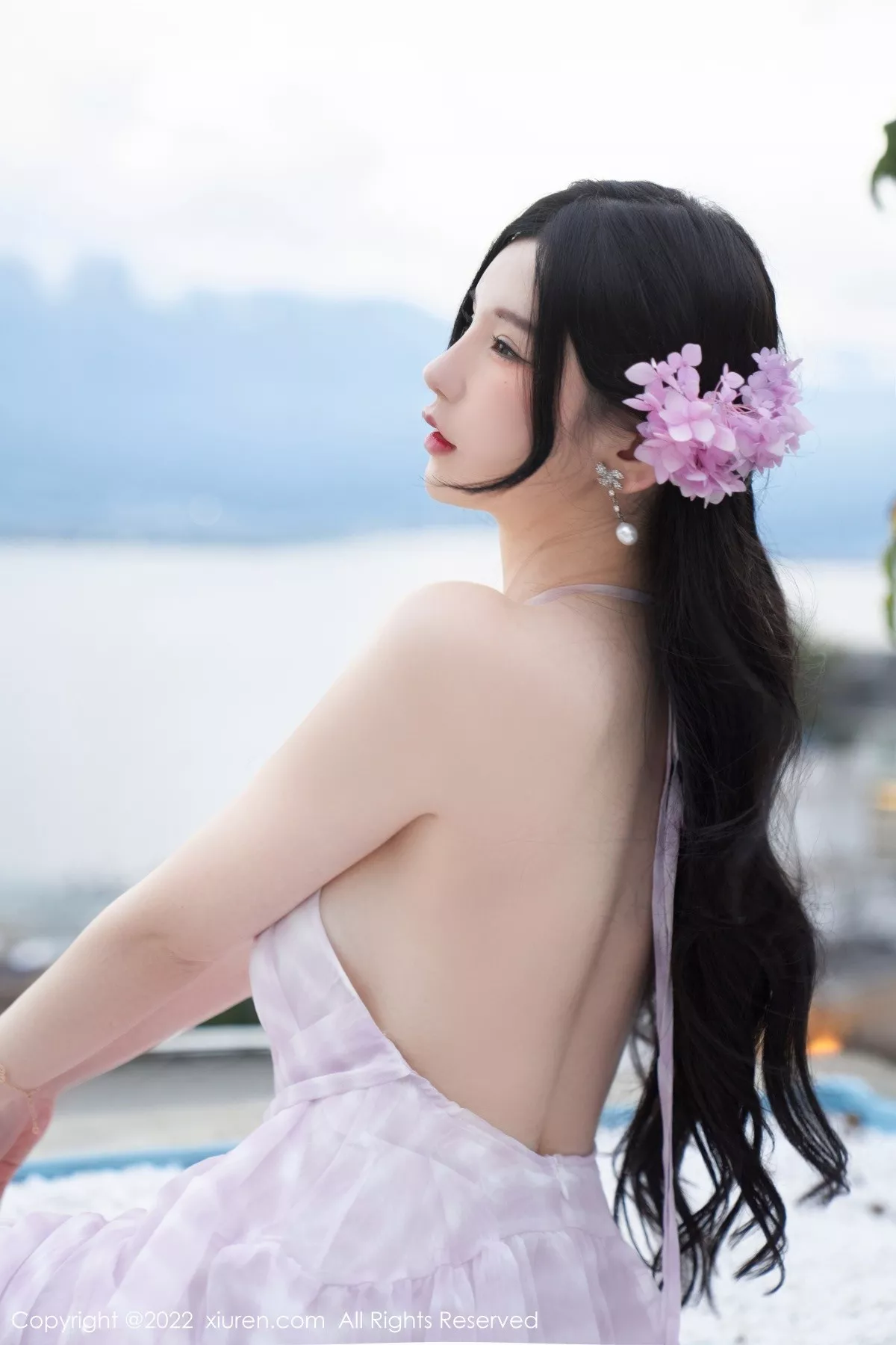 秀人集.com_[XiuRen秀人网]No.5207_女神周于希Sally心愿旅拍脱连衣长裙露性感白色网纱内衣诱惑写真79P