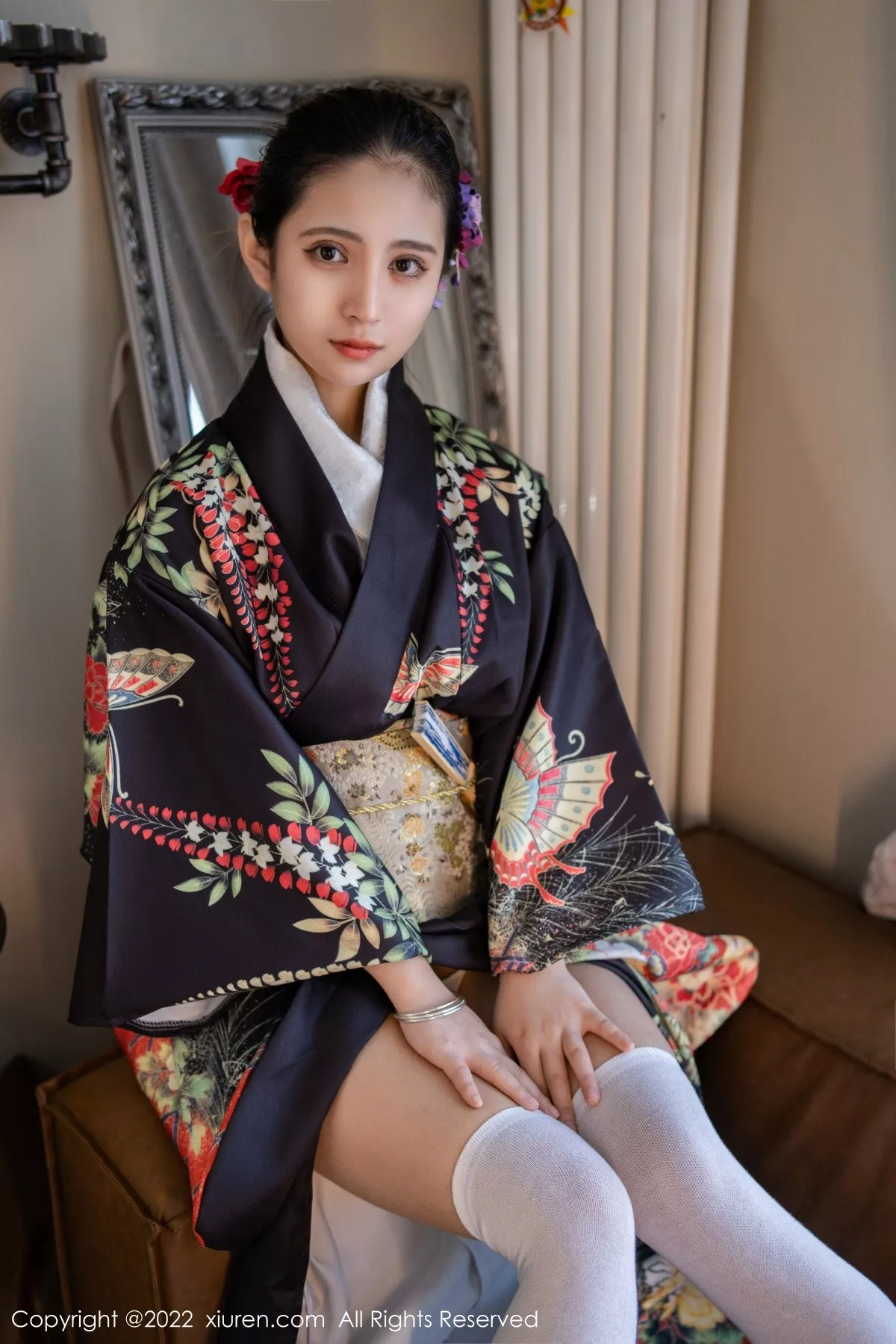 秀人集.com_[XiuRen秀人网]No.5309_模特久久Aimee日系居家和服半脱露白色抹胸内衣秀豪乳诱惑写真62P