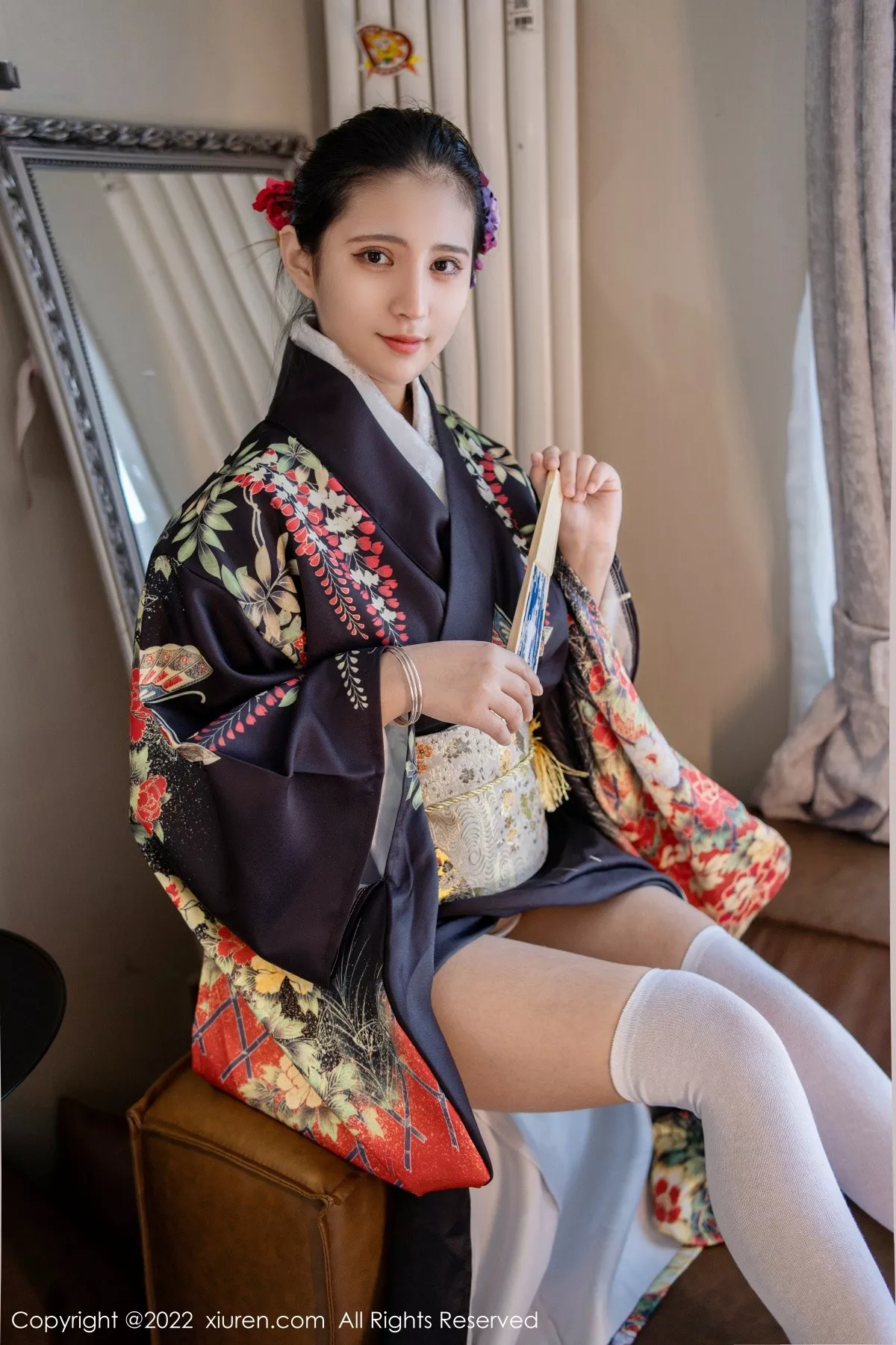 秀人集.com_[XiuRen秀人网]No.5309_模特久久Aimee日系居家和服半脱露白色抹胸内衣秀豪乳诱惑写真62P