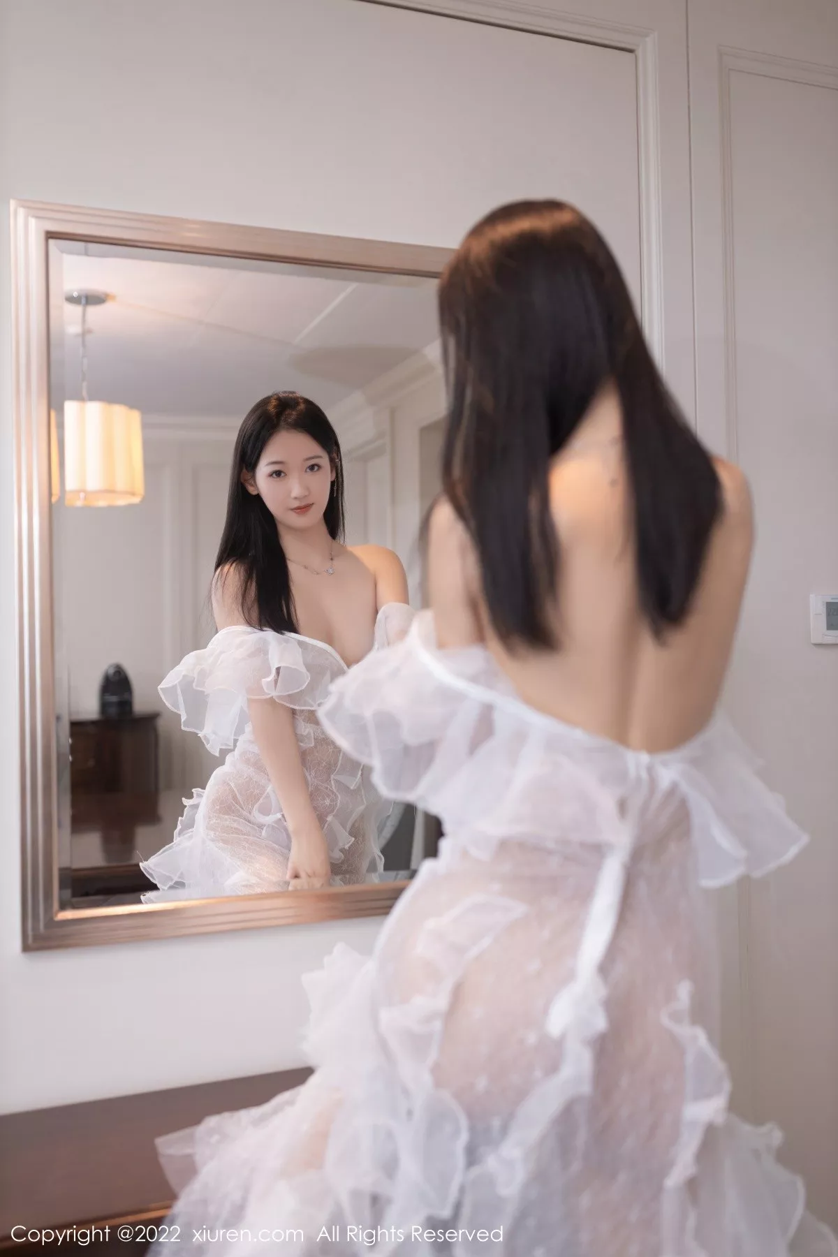 秀人集.com_[XiuRen秀人网]No.5380_模特唐安琪性感真空白色轻透婚纱裙透视秀火辣身材诱惑写真73P