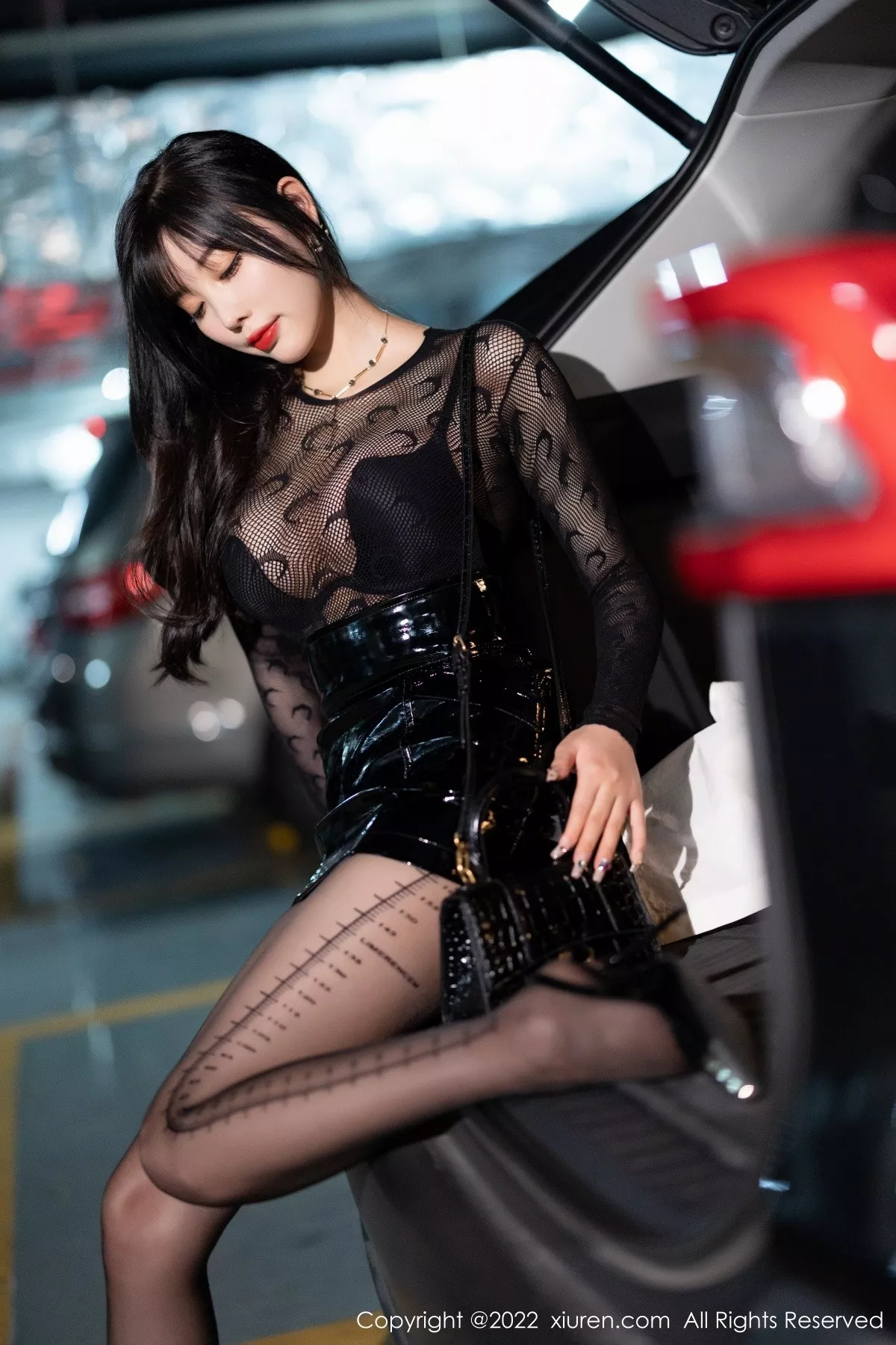 秀人集.com_[XiuRen秀人网]No.5445_女神杨晨晨Yome黑色网纱连衣裙露性感黑色内衣迷人诱惑写真81P