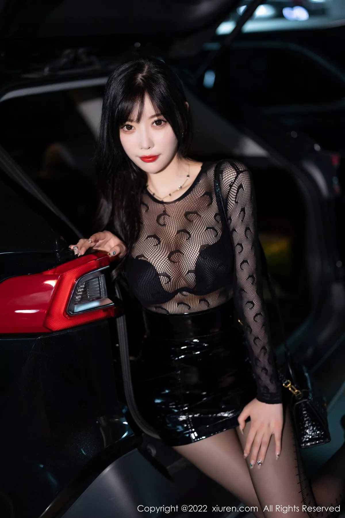 秀人集.com_[XiuRen秀人网]No.5445_女神杨晨晨Yome黑色网纱连衣裙露性感黑色内衣迷人诱惑写真81P